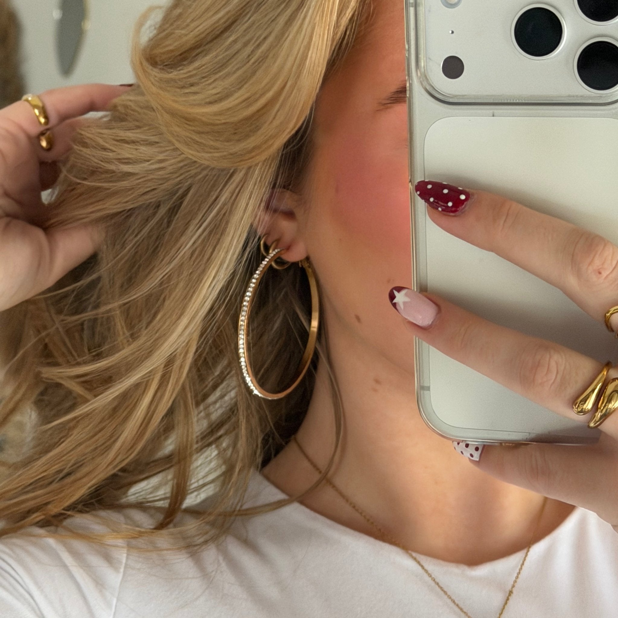 Glitter Hoops Large