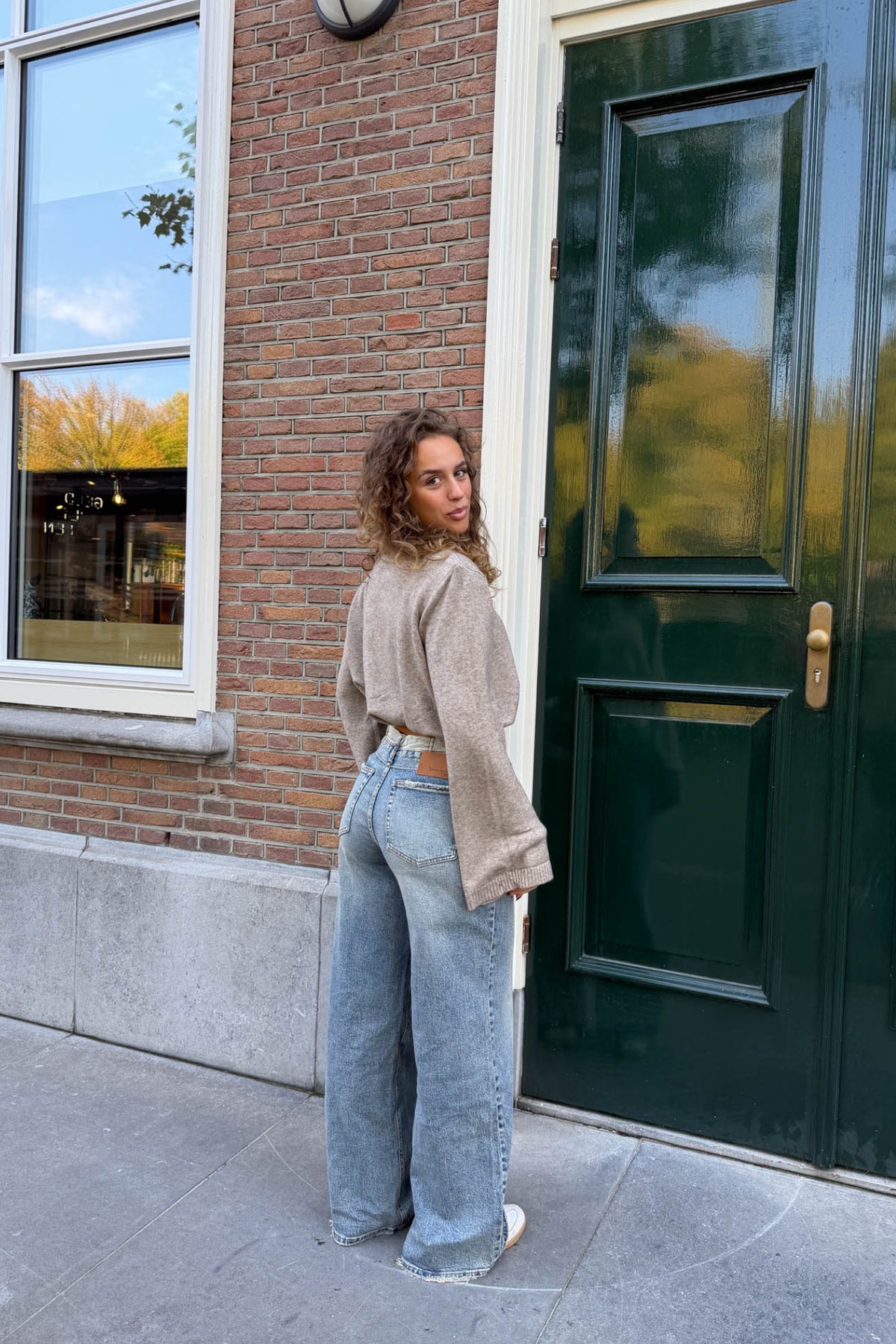 Folded Waist Jeans