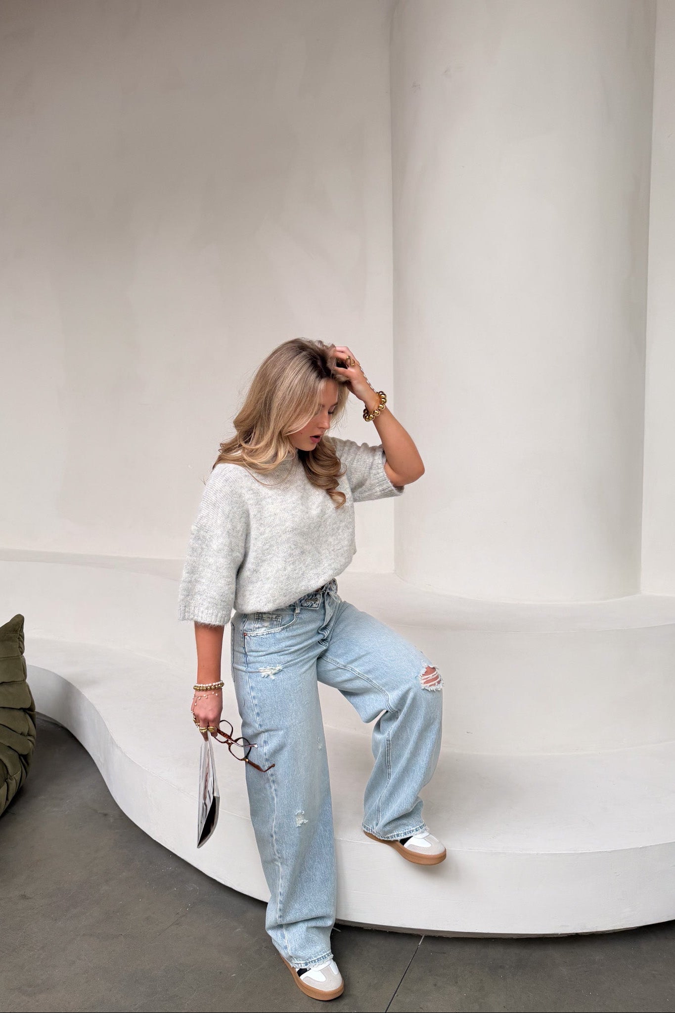 Viral Fold Over Jeans