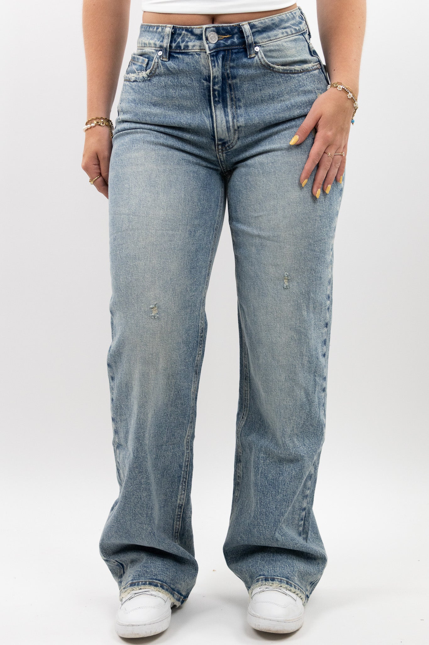 Leya wide leg jeans - stretch