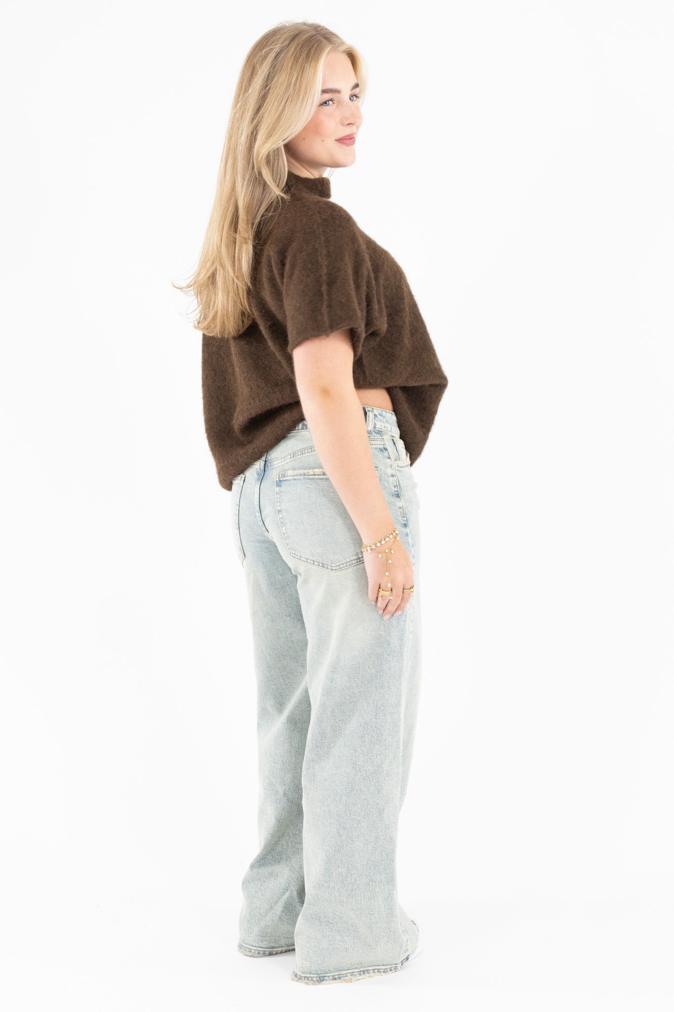 Cut Out Shoulder Knit