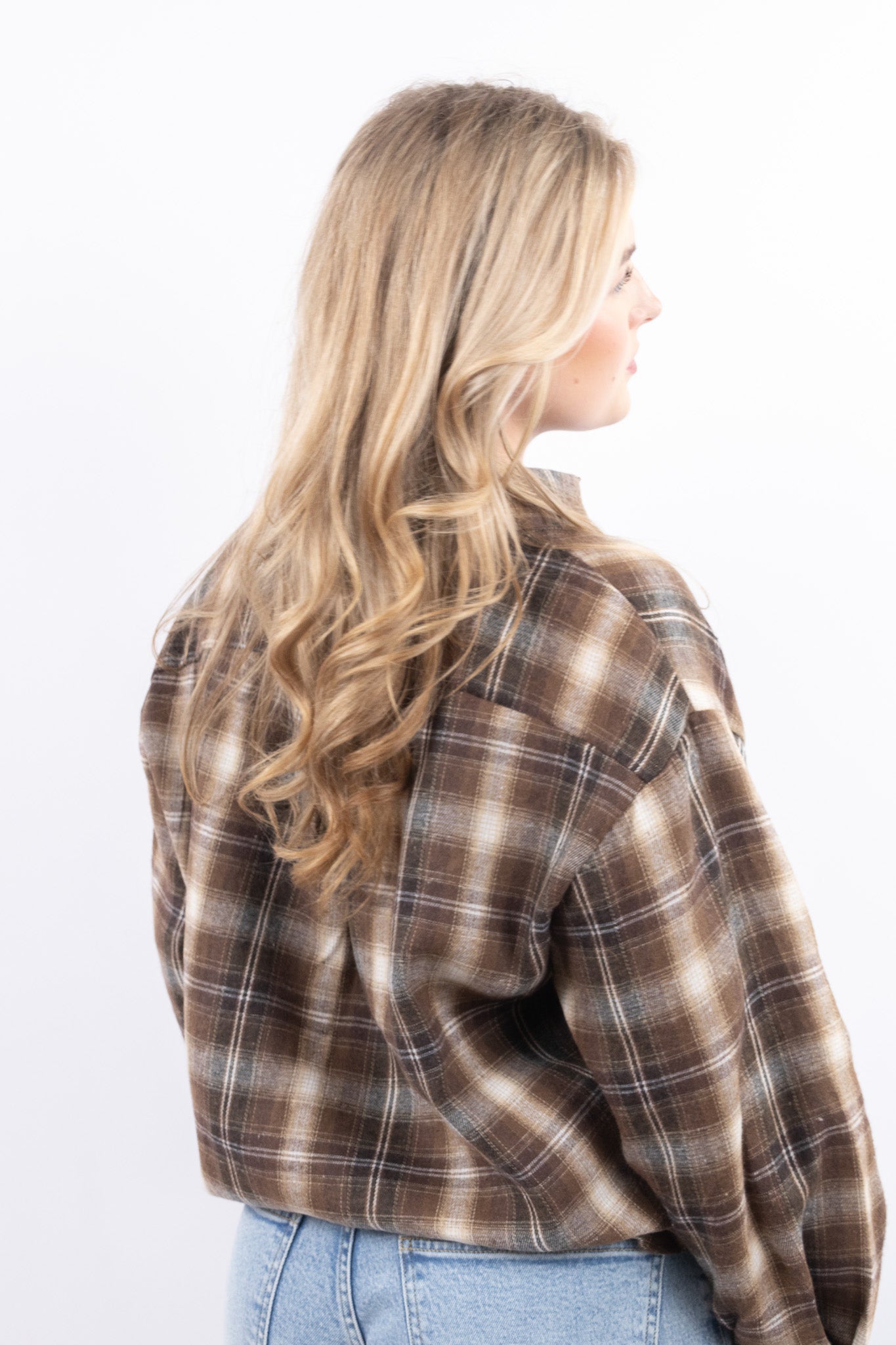 Loose Fit Check Blouse