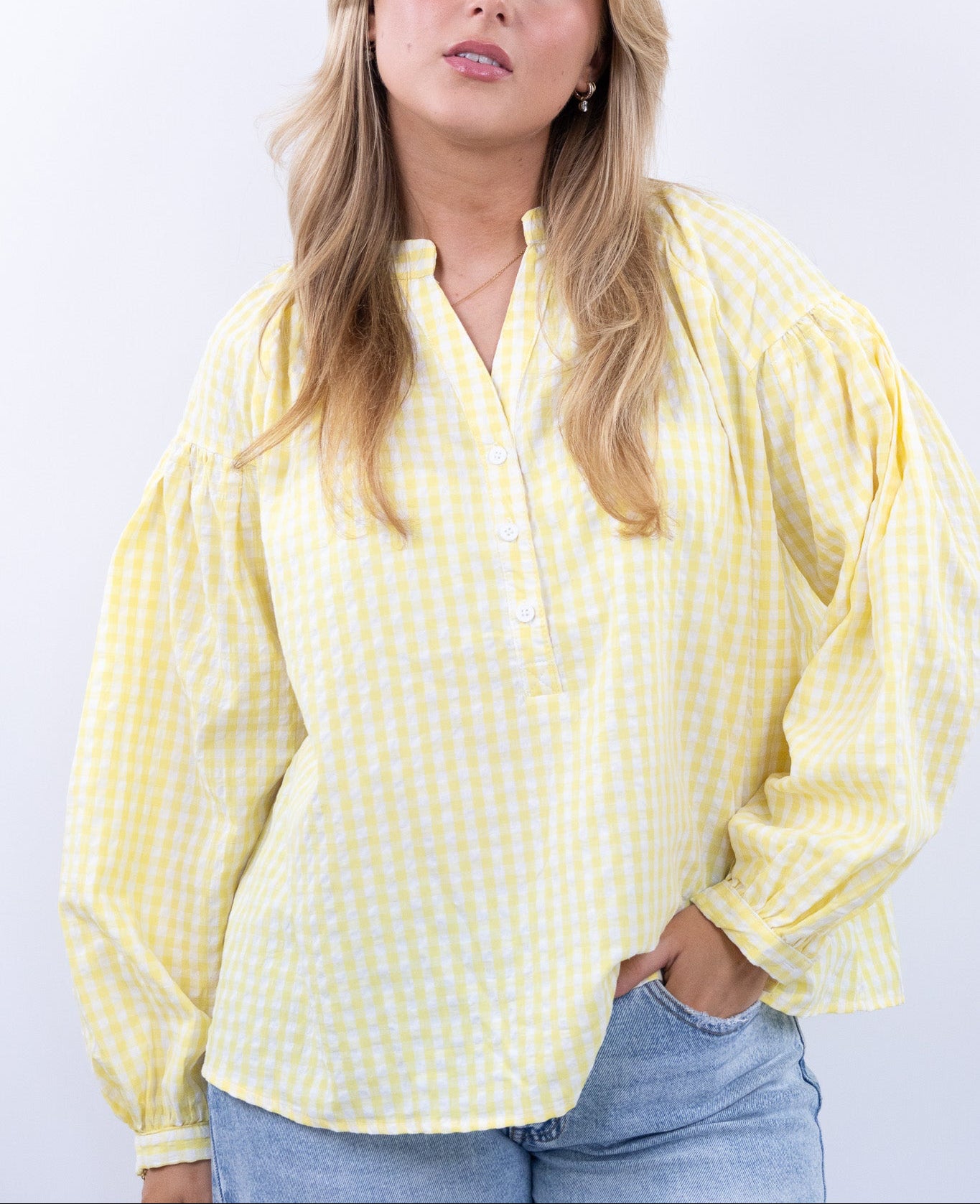 Gingham blouse