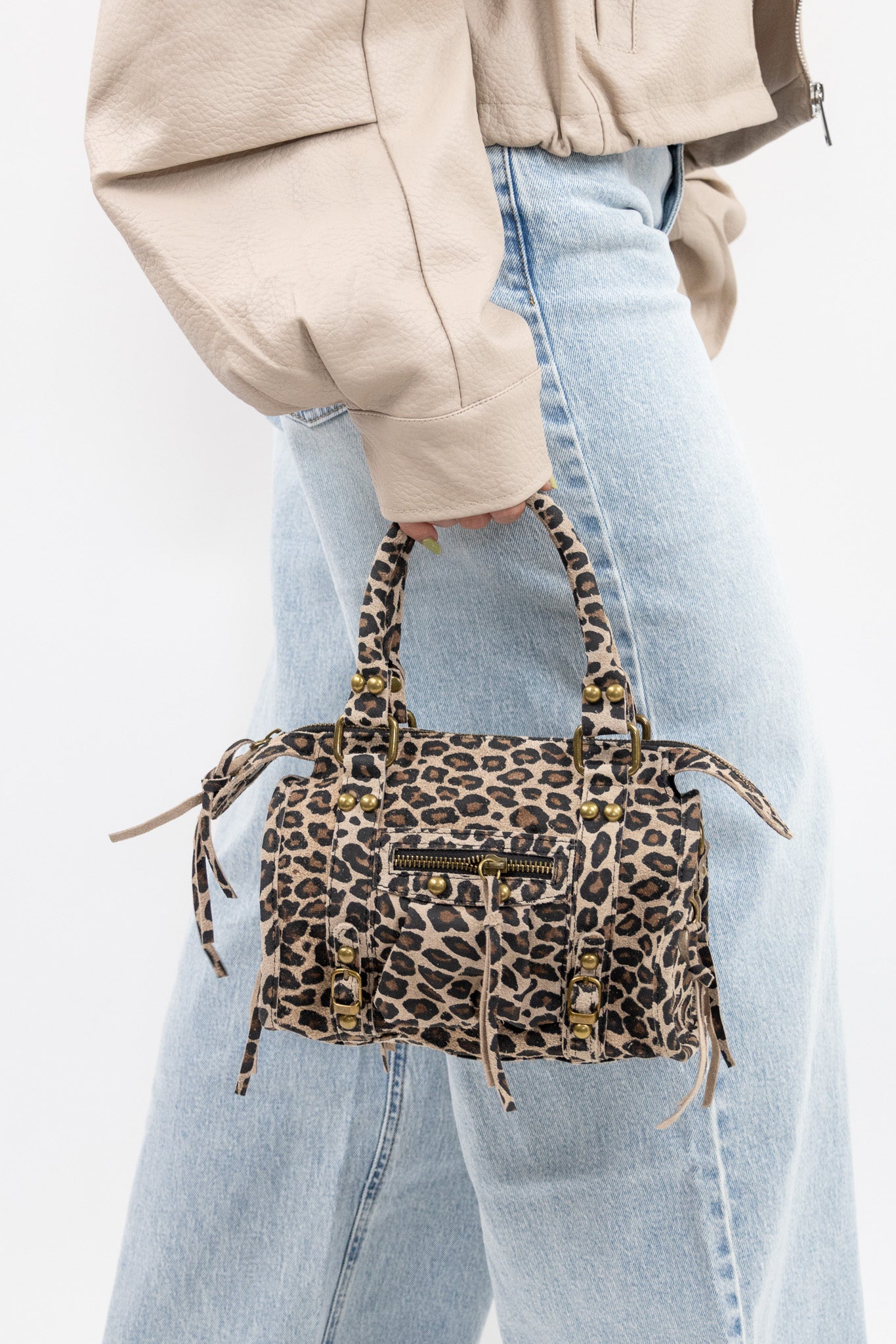 Cheetah Chic Leather Bag
