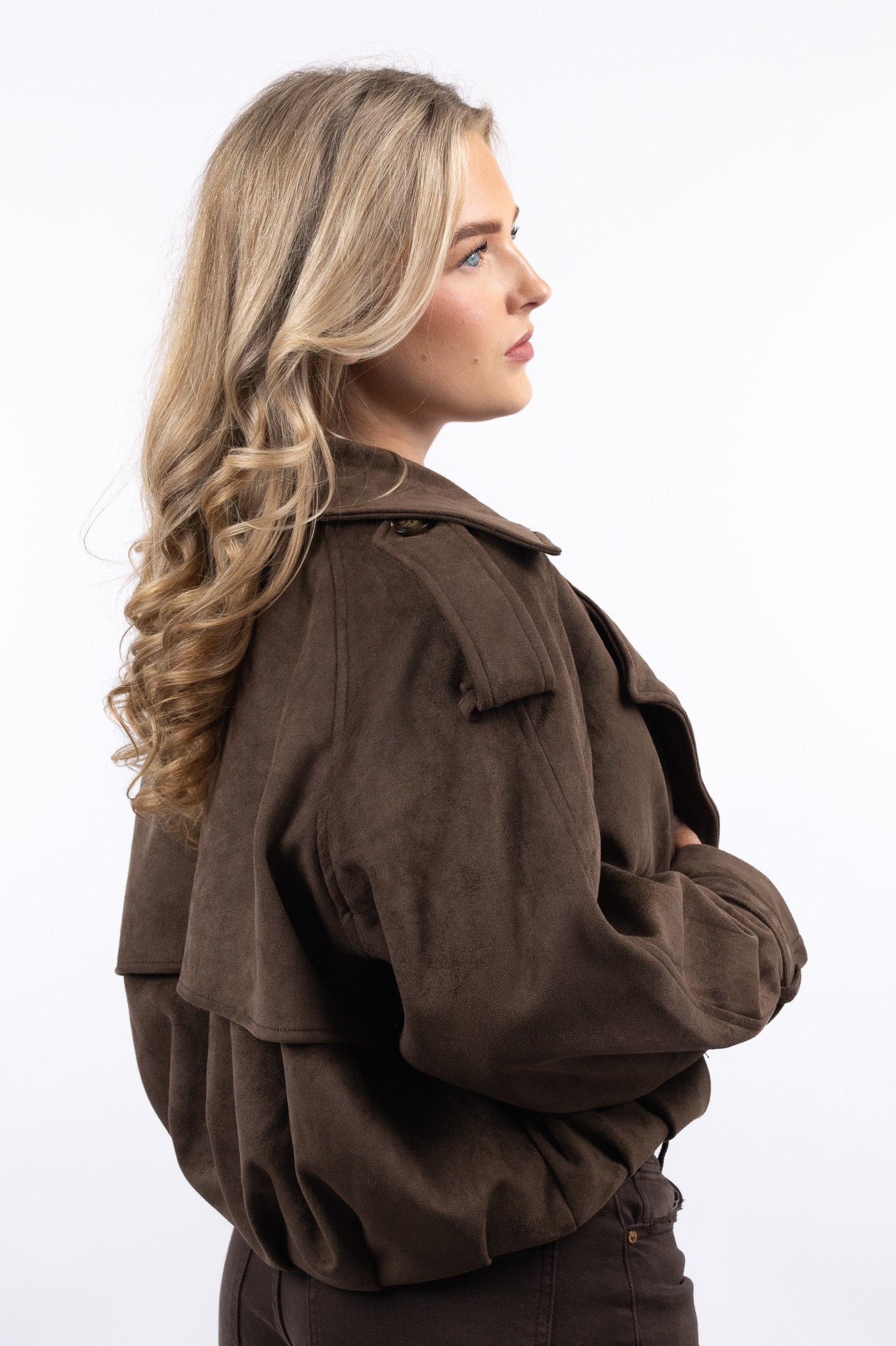 Suede Trench Jacket