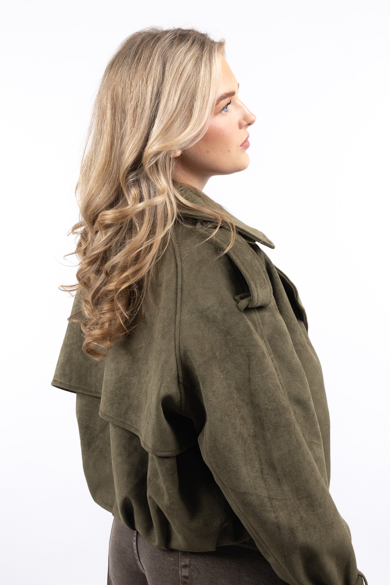 Suede Trench Jacket