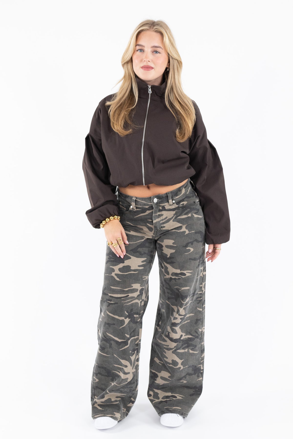 Cropped Balloon Jacket