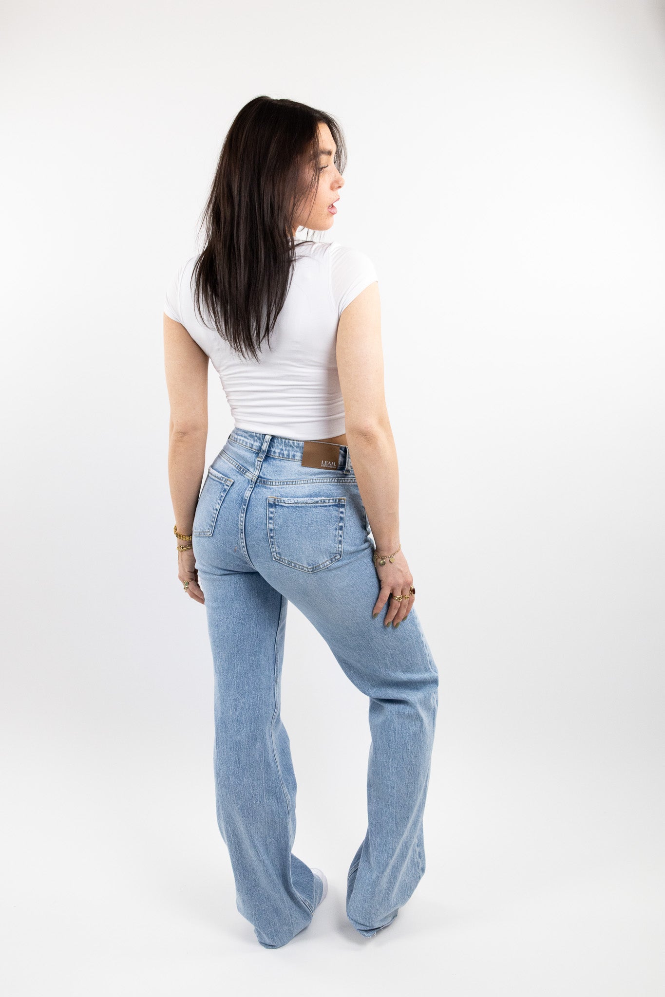 Leah wide leg jeans tall - stretch