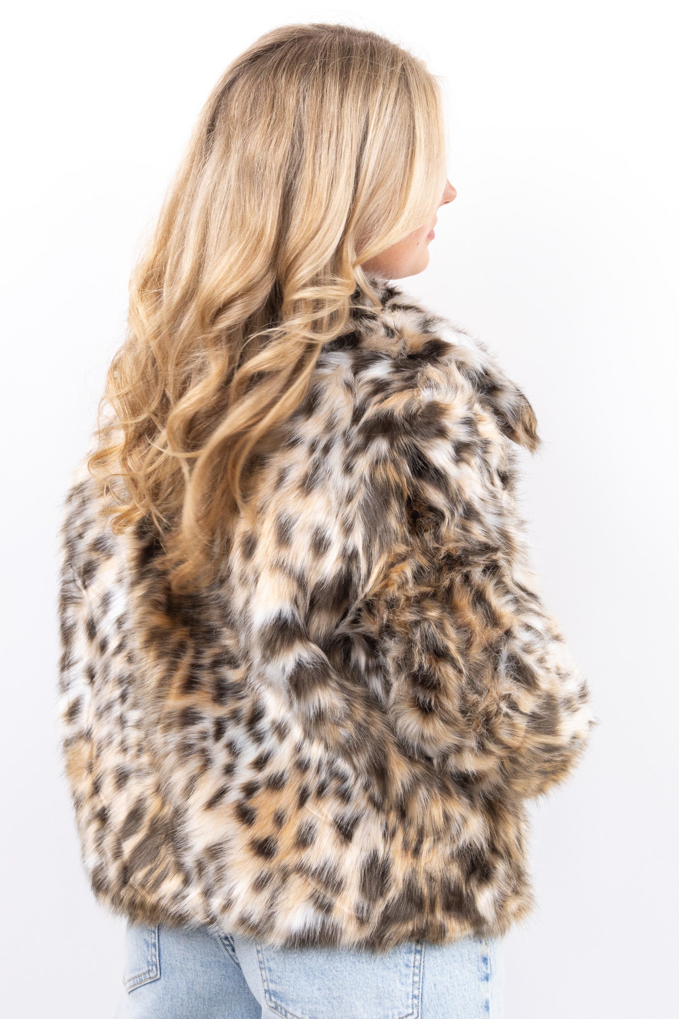 Faux Fur Leopard Jacket