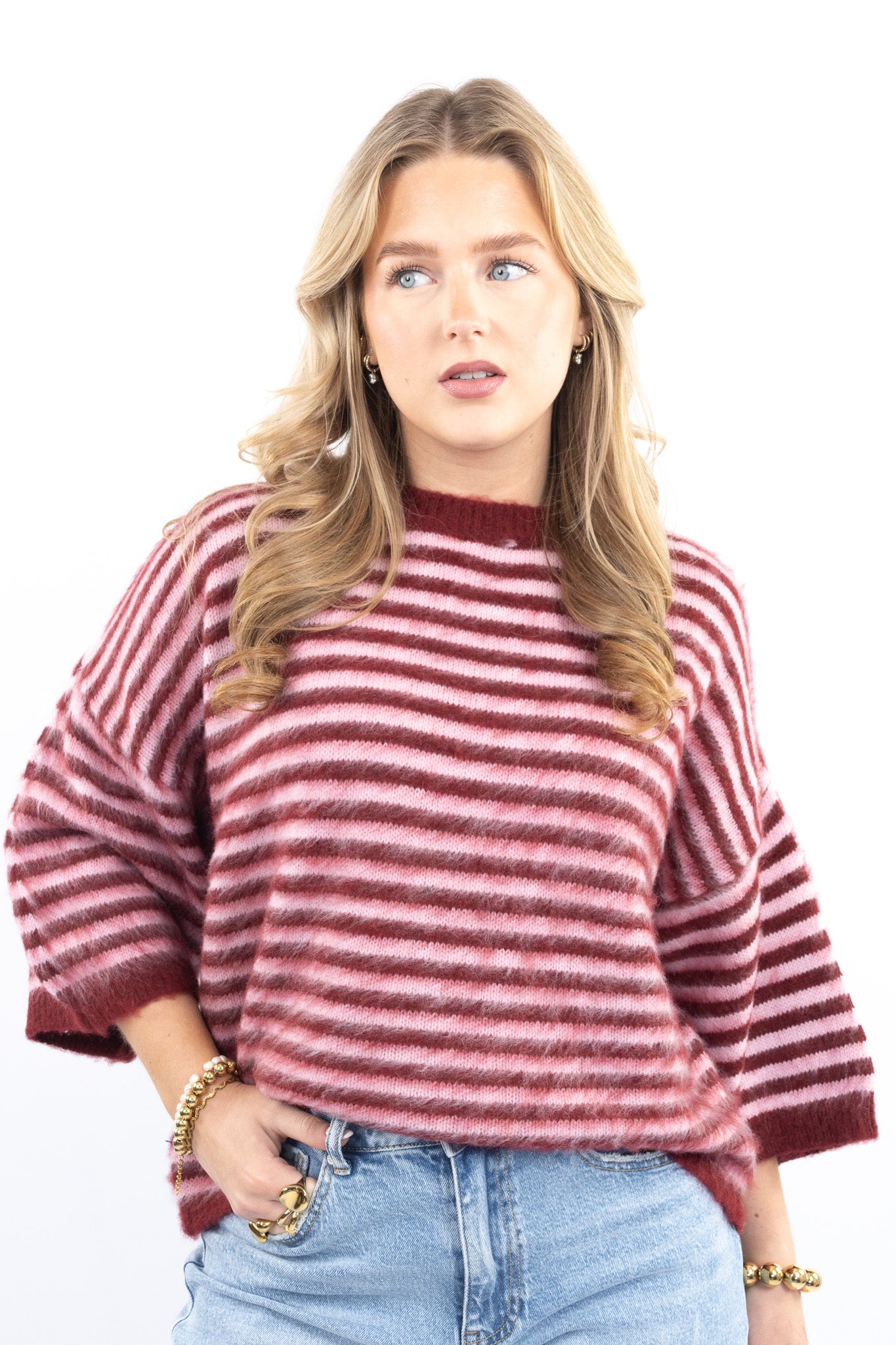 Boxy Striped Knit