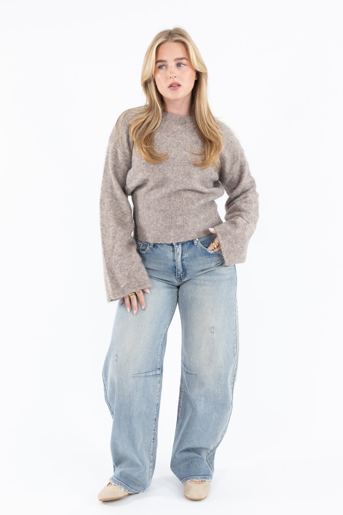 Fluffy Fitted Knit