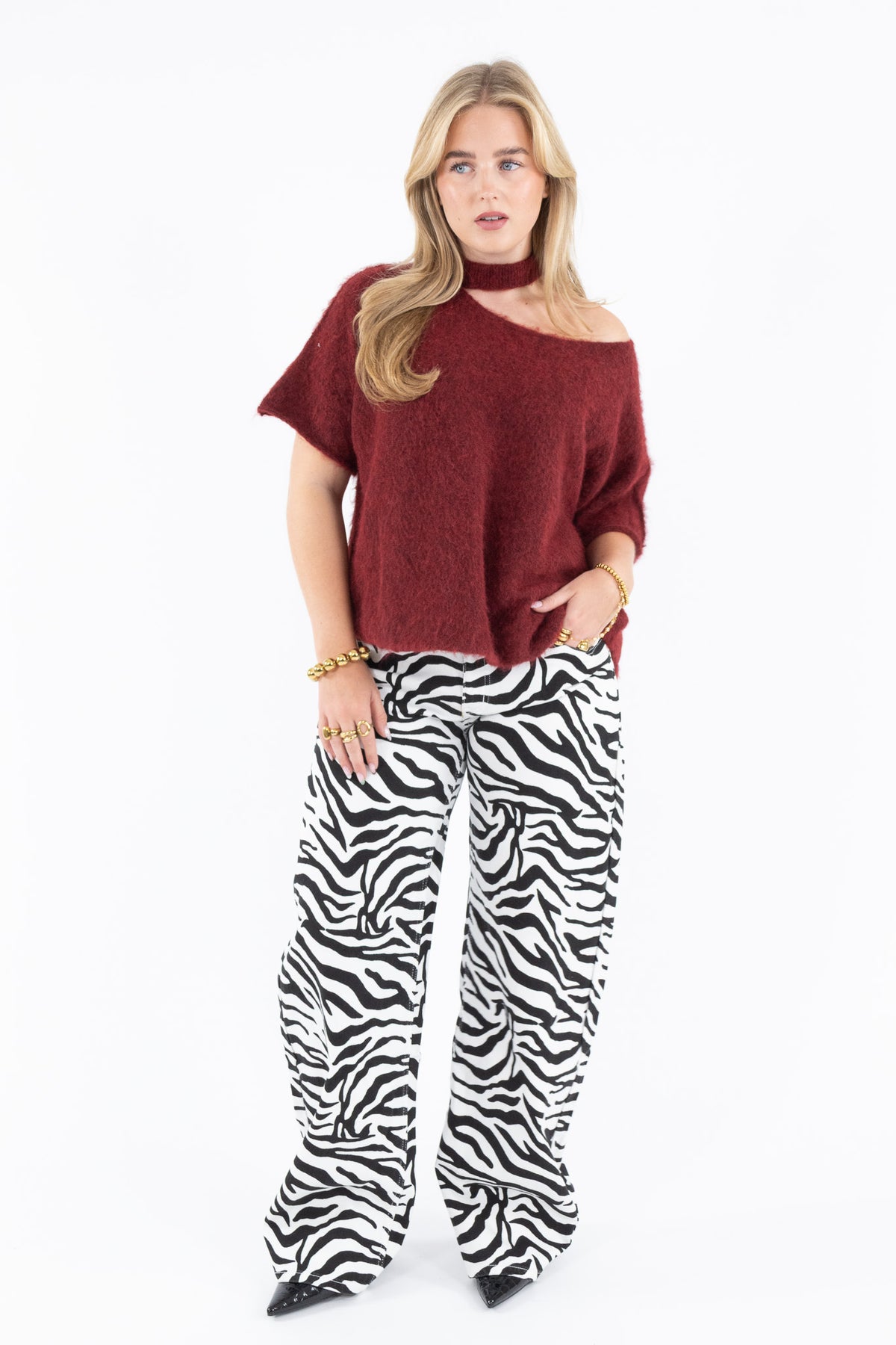 Zebra Balloon Jeans