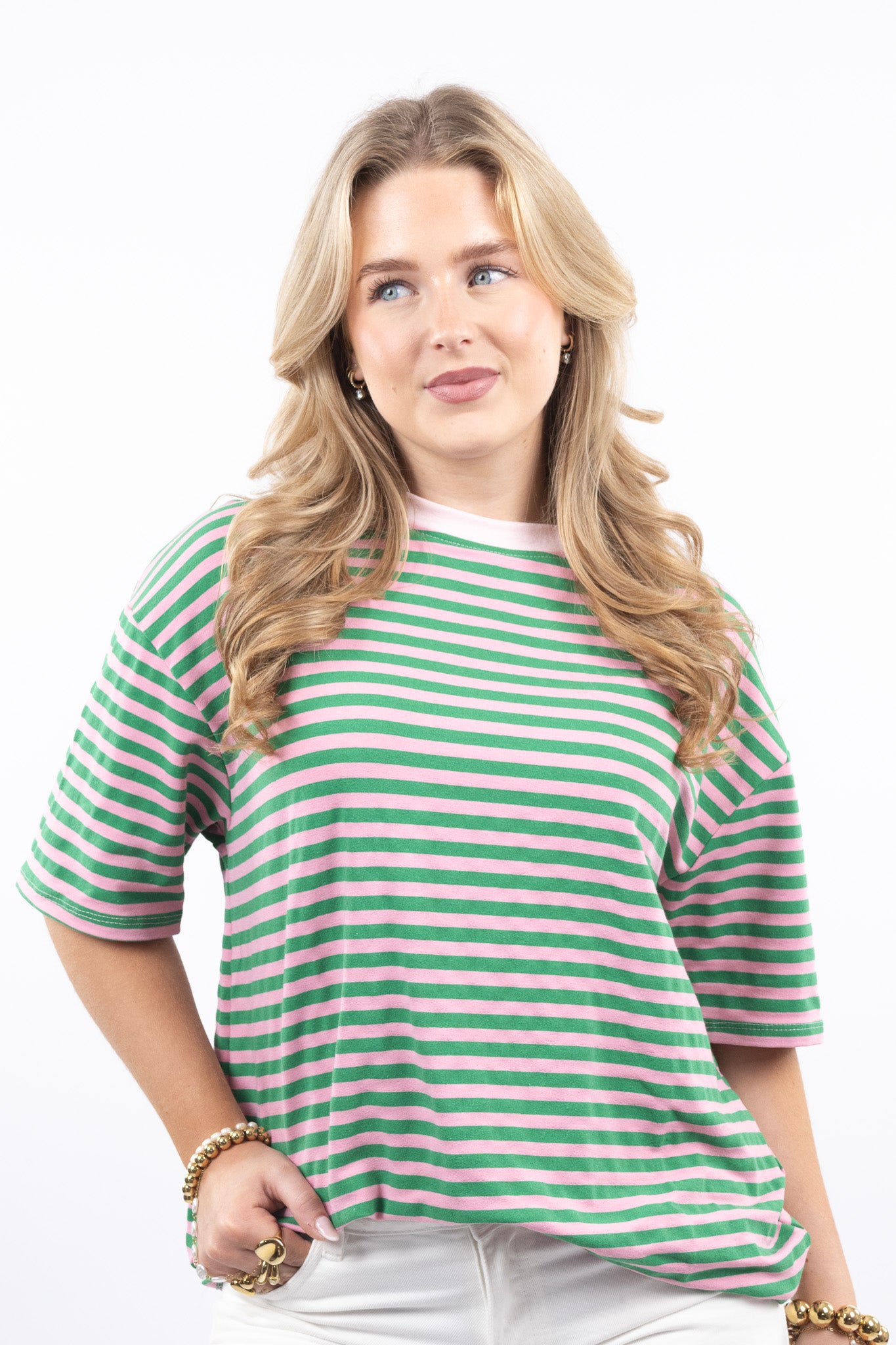 Short Sleeve Stripe Tee