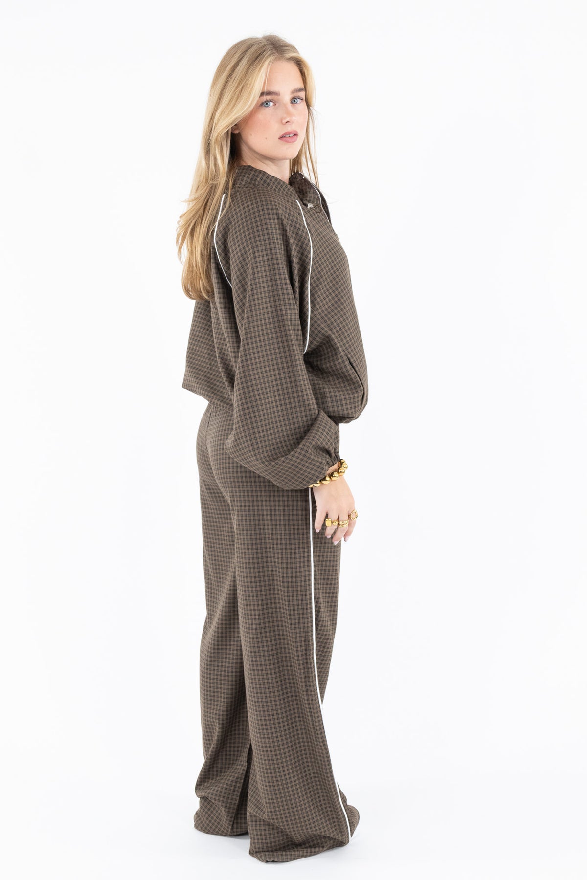 Sporty Check Pants