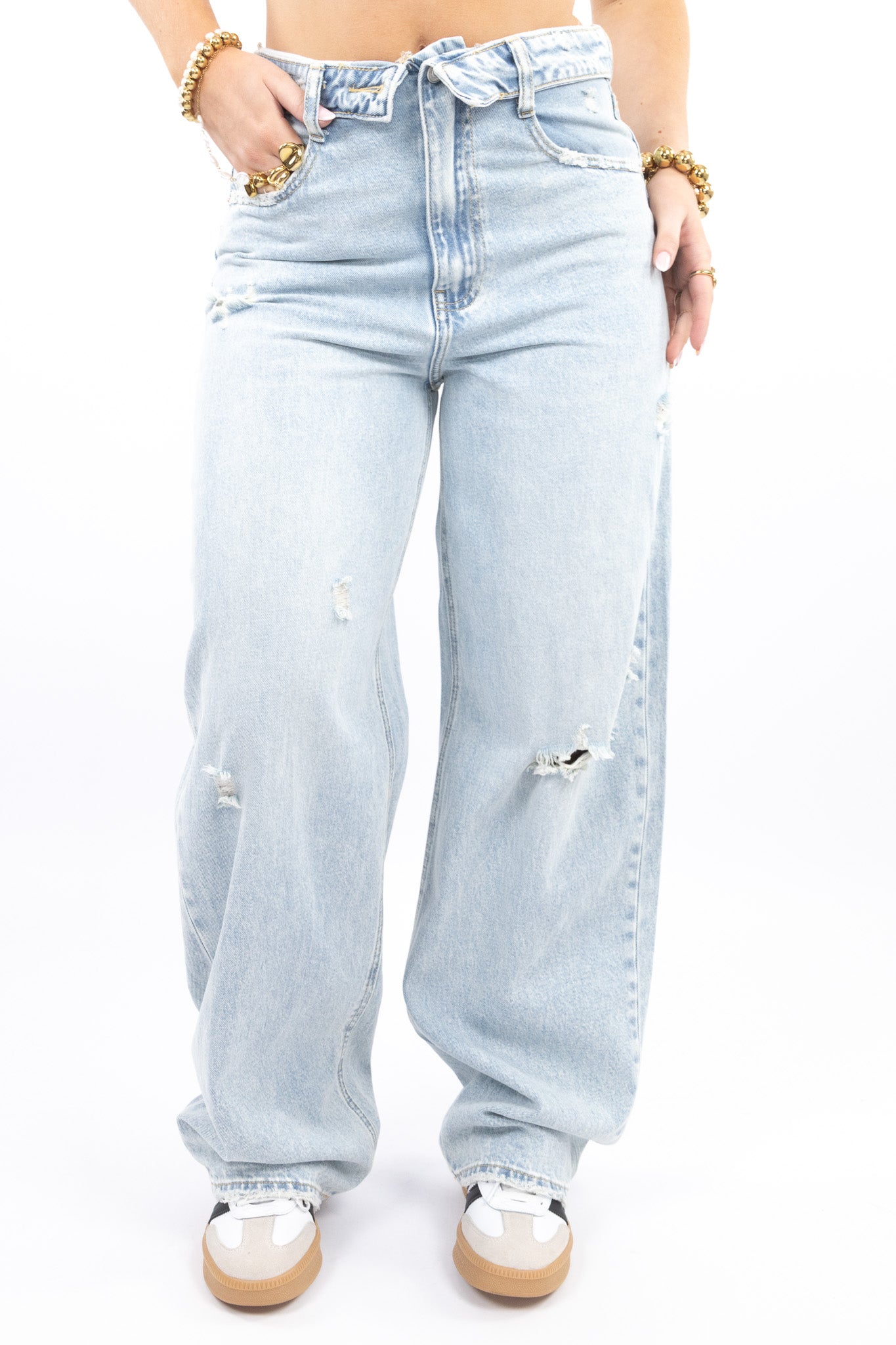 Viral Fold Over Jeans