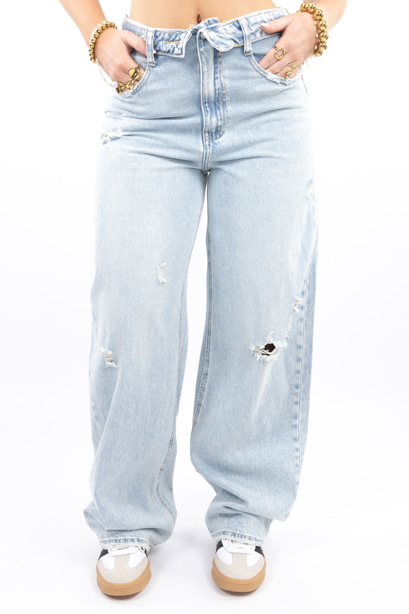 Viral Fold Over Jeans