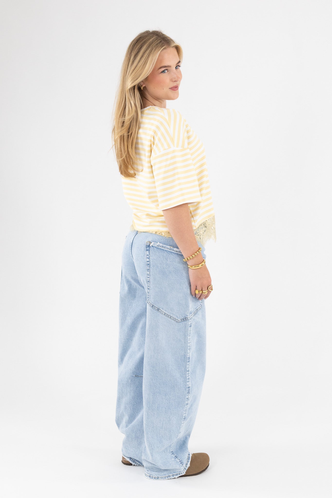 Stripe Lace T-Shirt