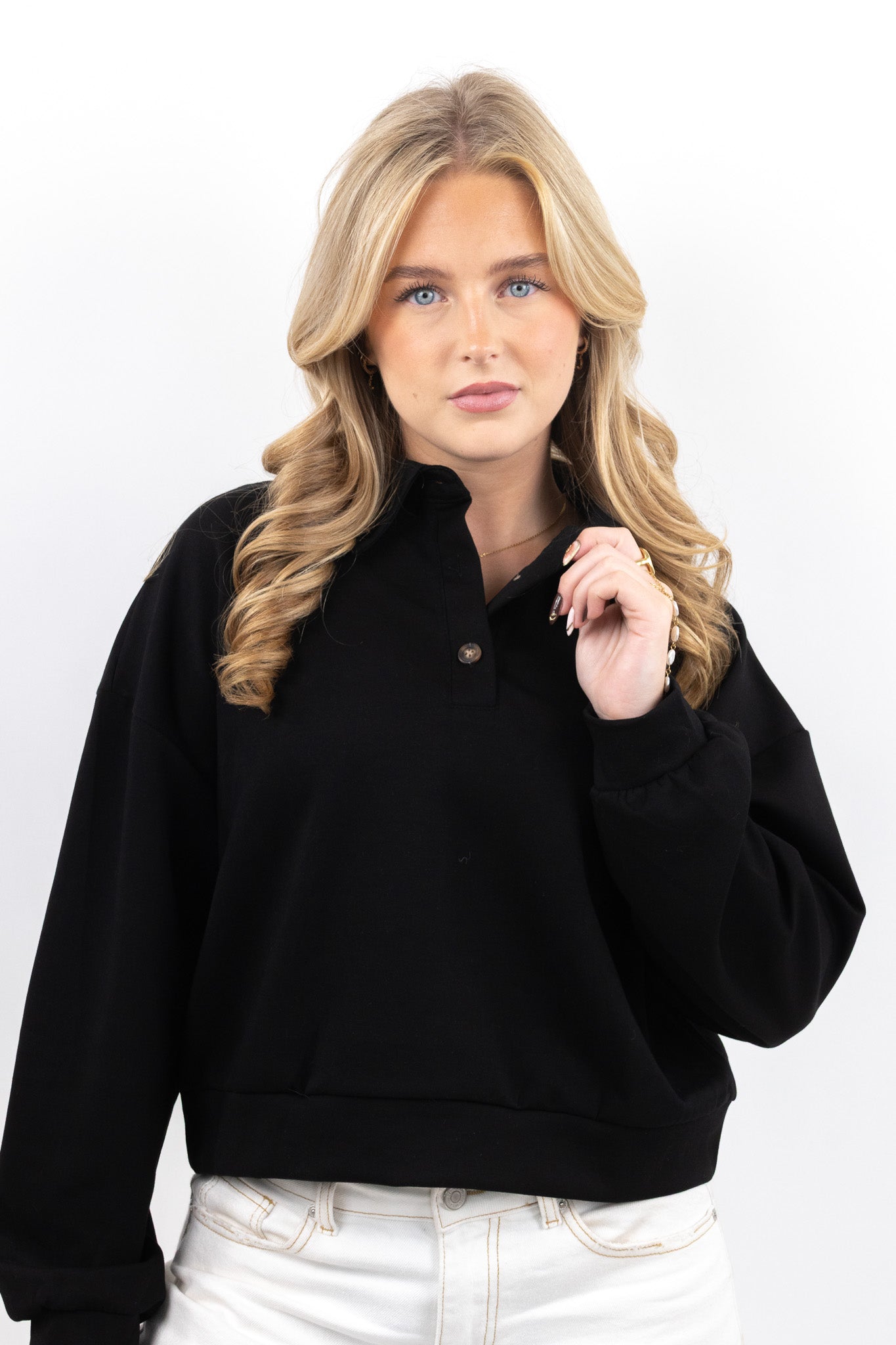 Relaxed Polo Sweatshirt