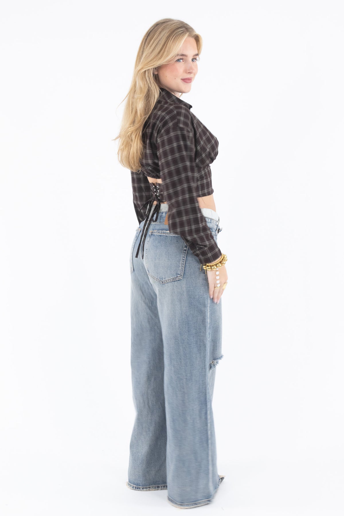 Corset Check Blouse