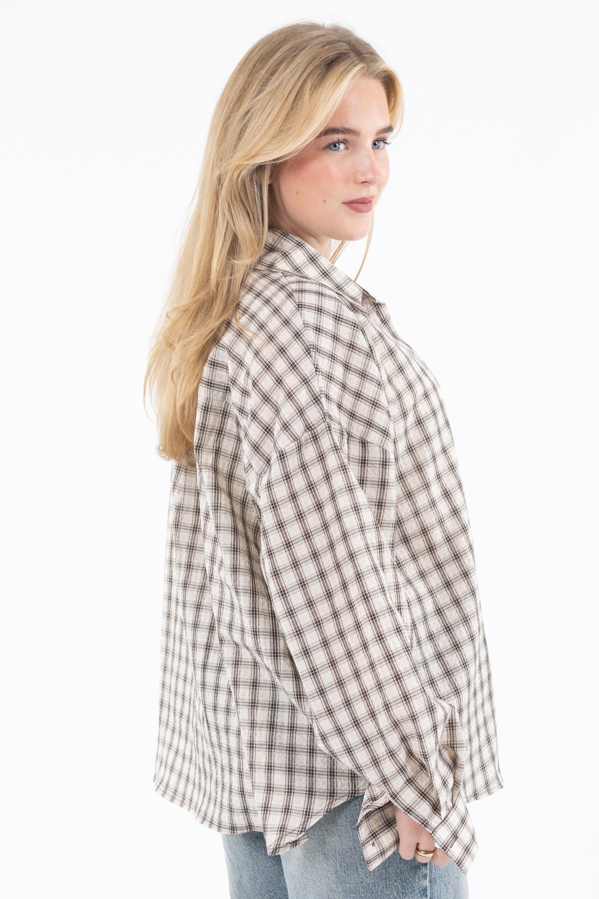Oversized Check Shirt