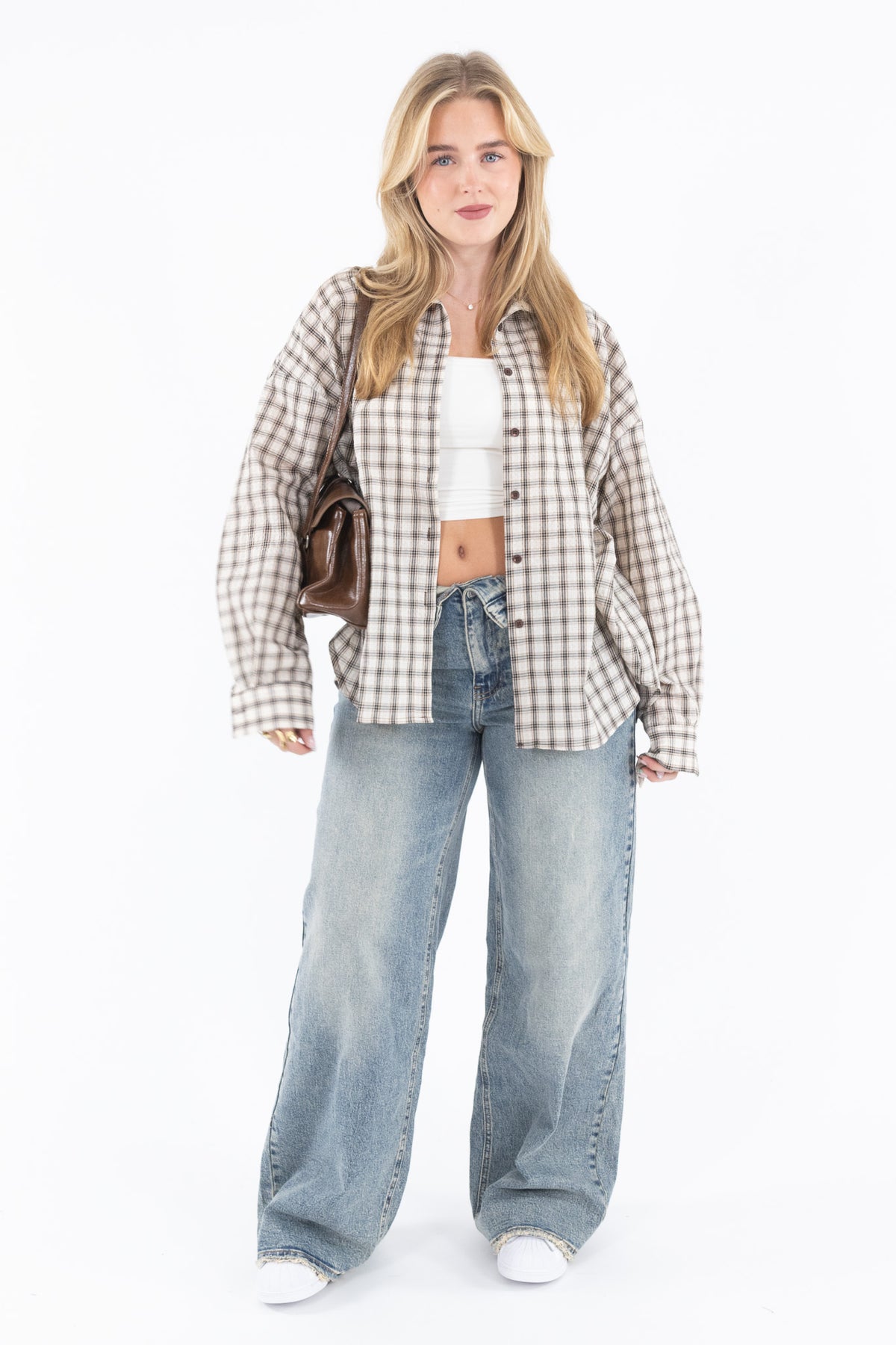 Oversized Check Shirt