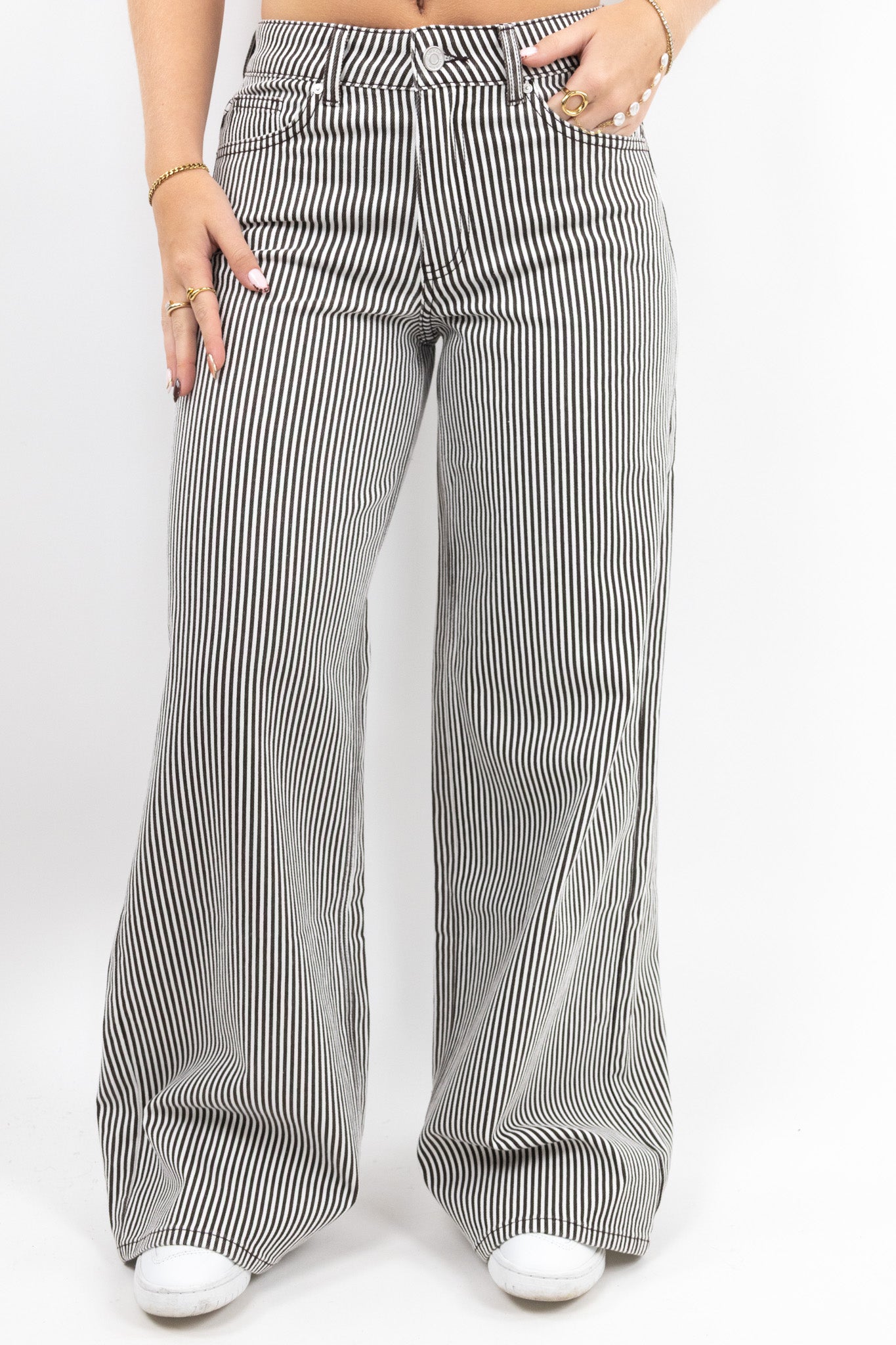 Striped Baggy Jeans