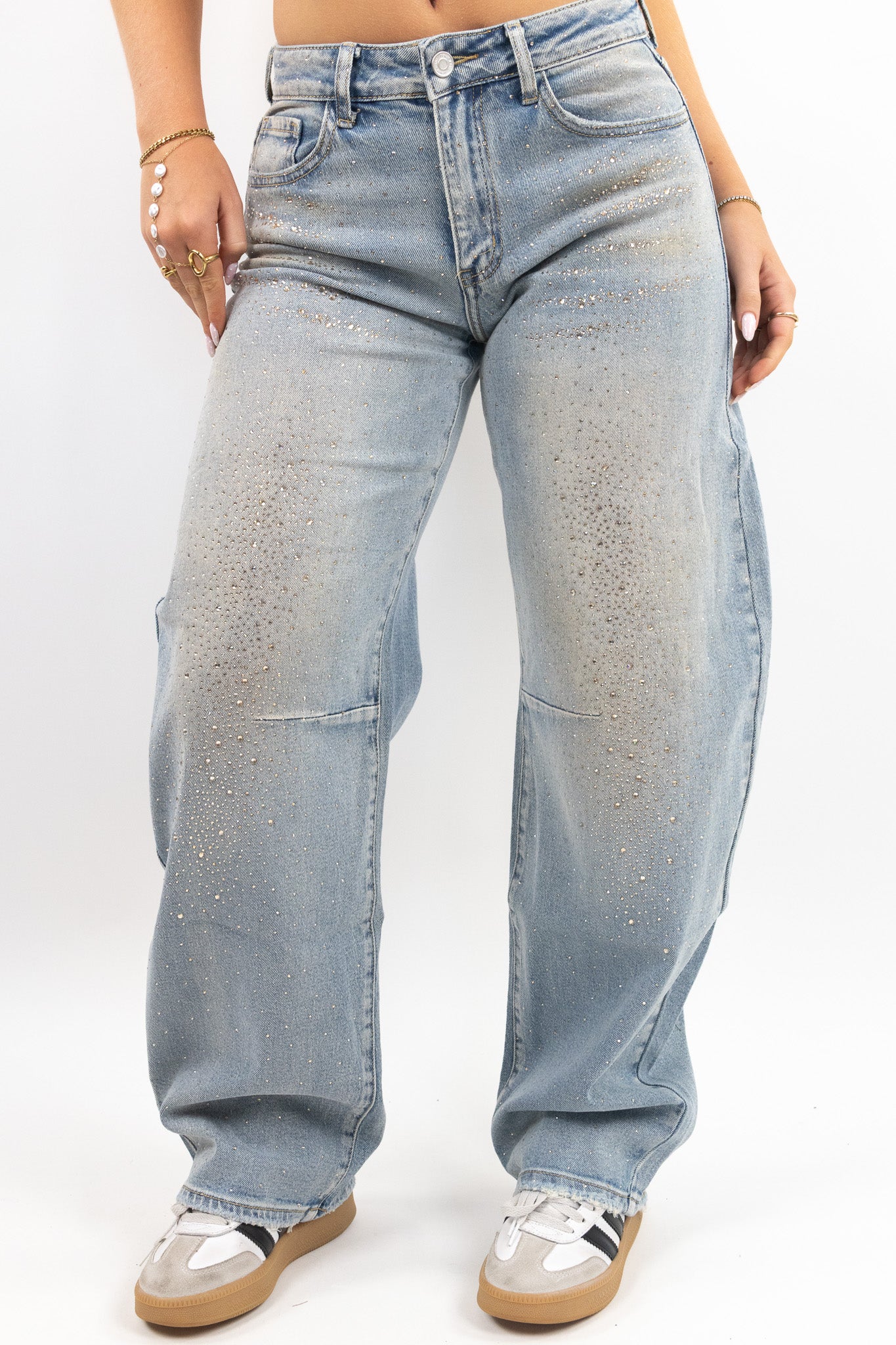 Gaia Glitter Balloon Jeans
