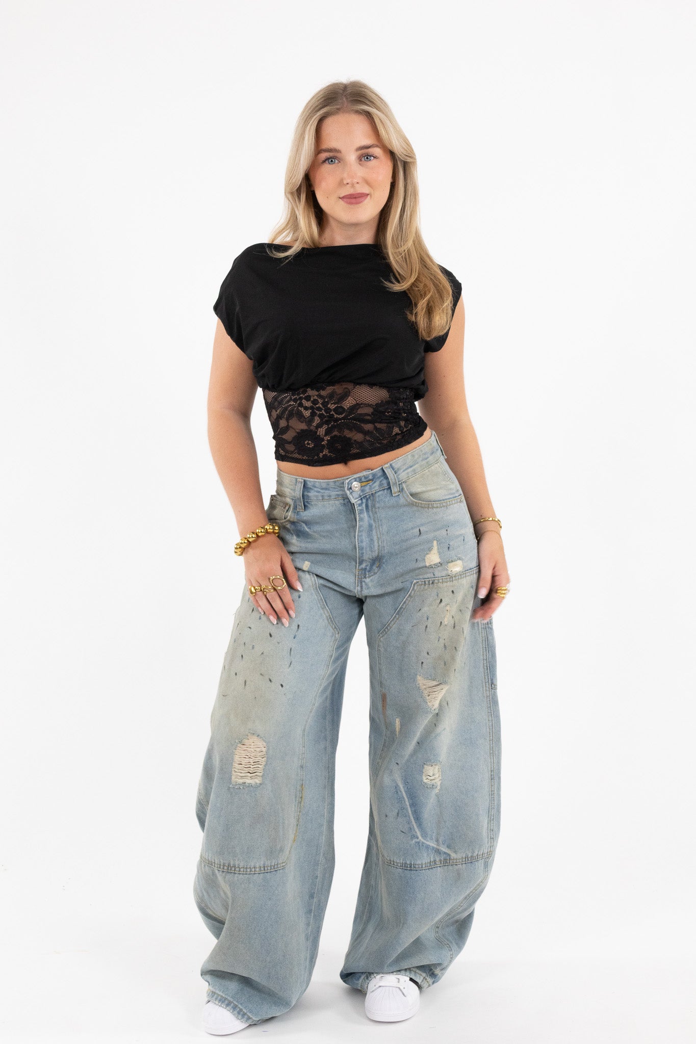 Elegant Lace Waist Top