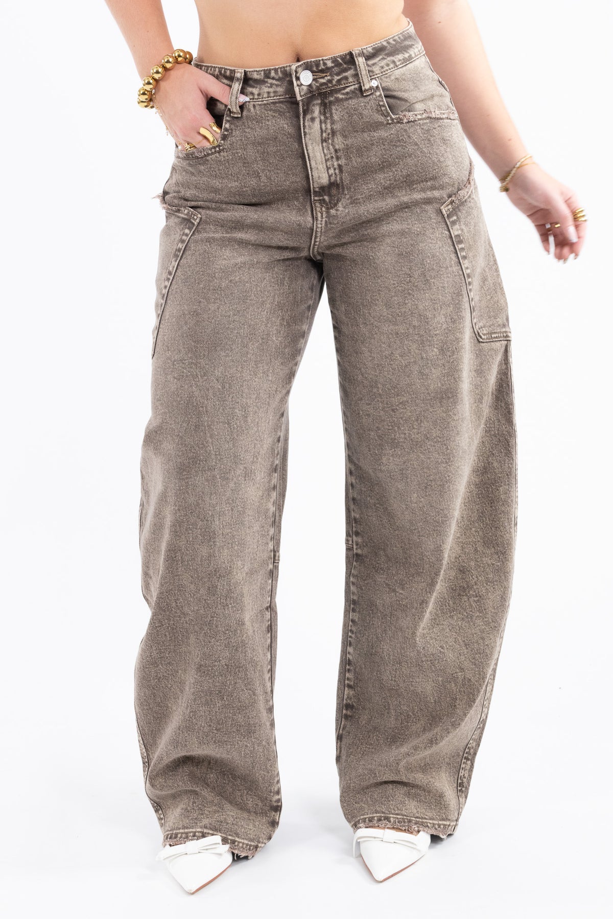 Brooklyn Cargo Balloon Jeans