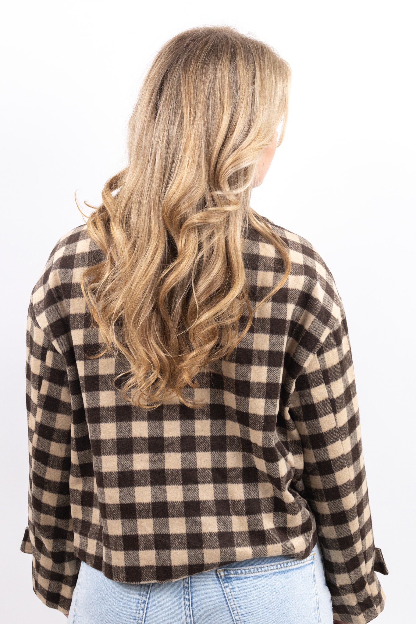 Plaid Button Jacket