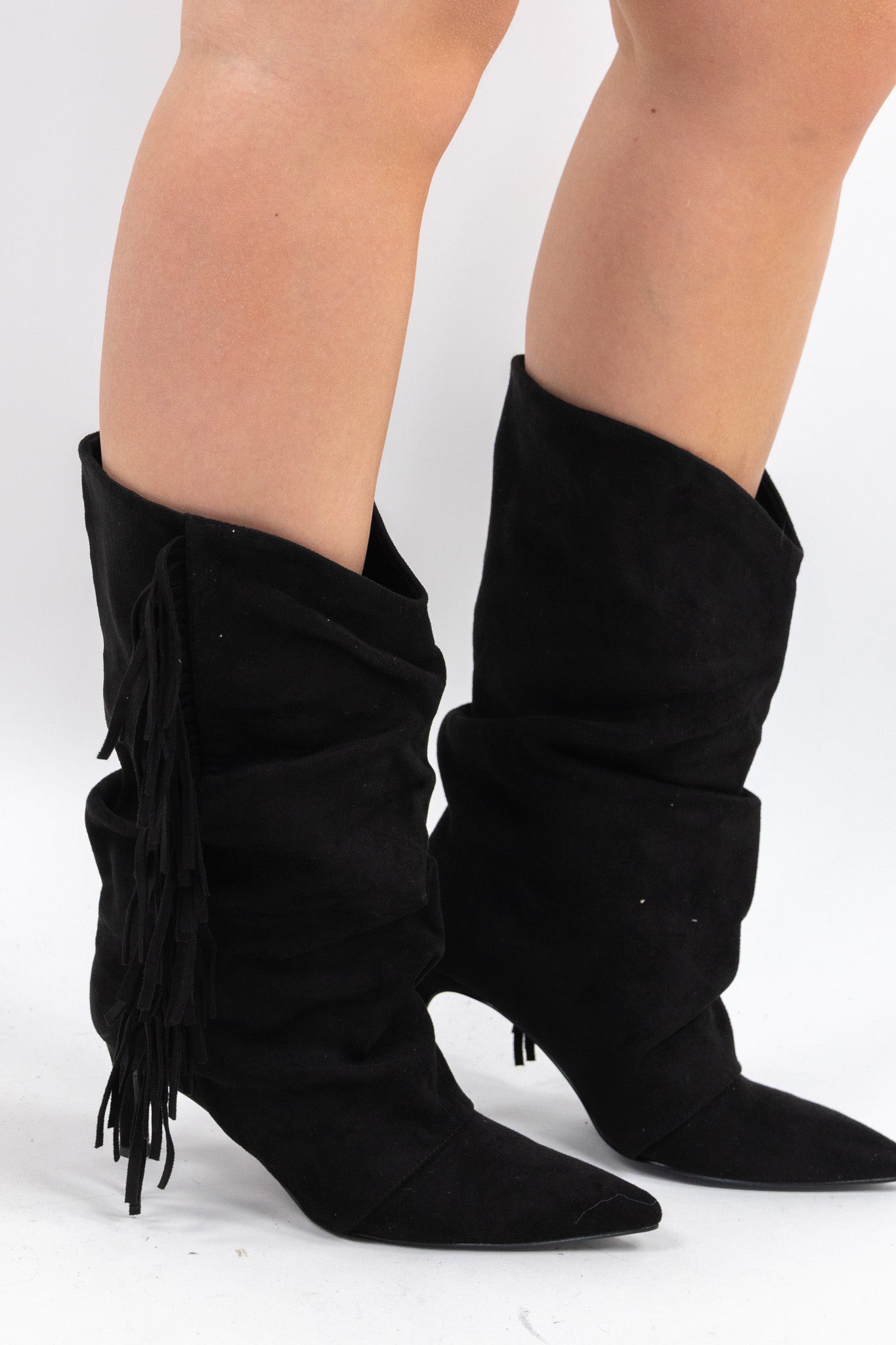 Fringe Heel Boot
