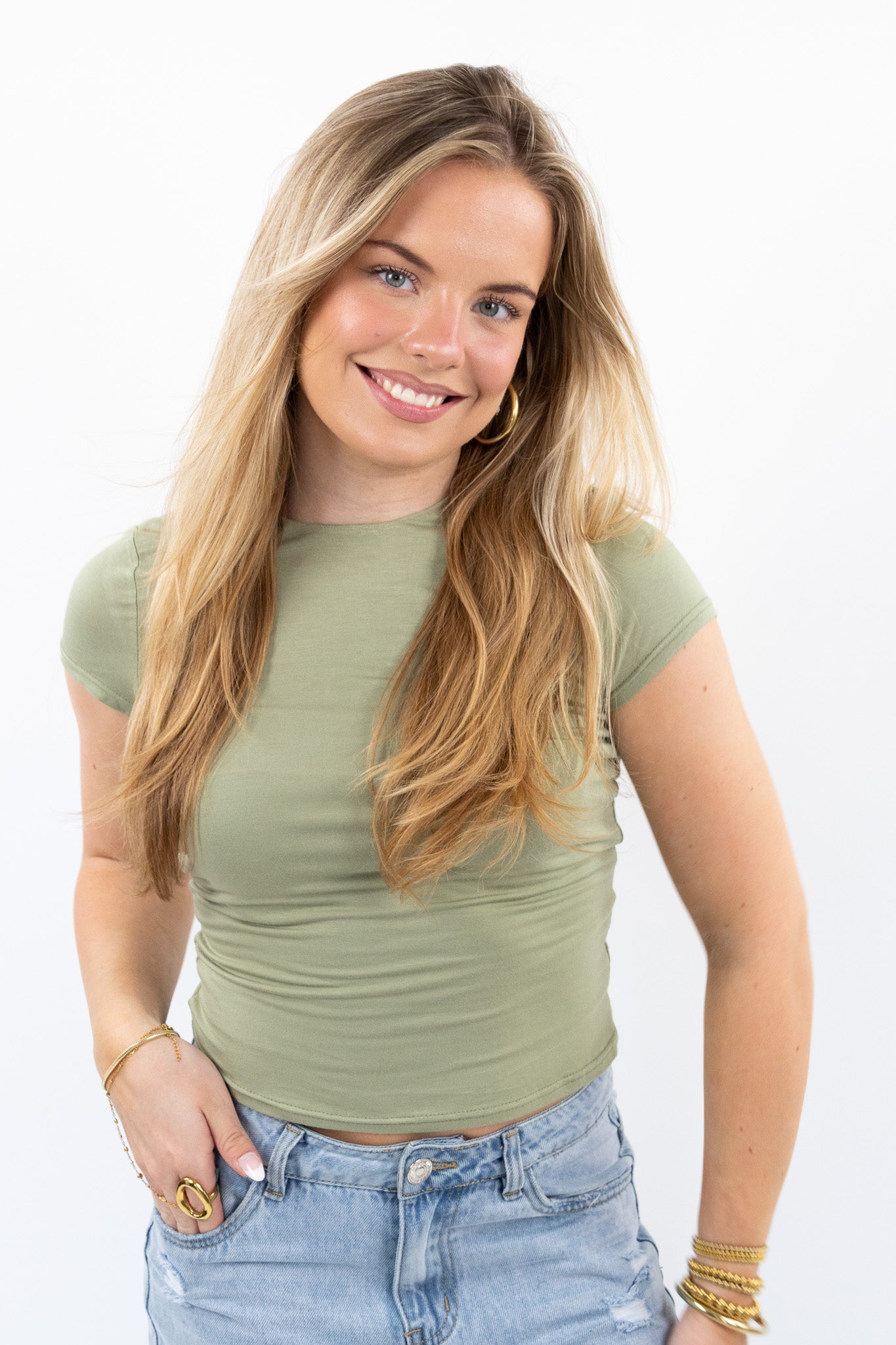 Leah base top short sleeve