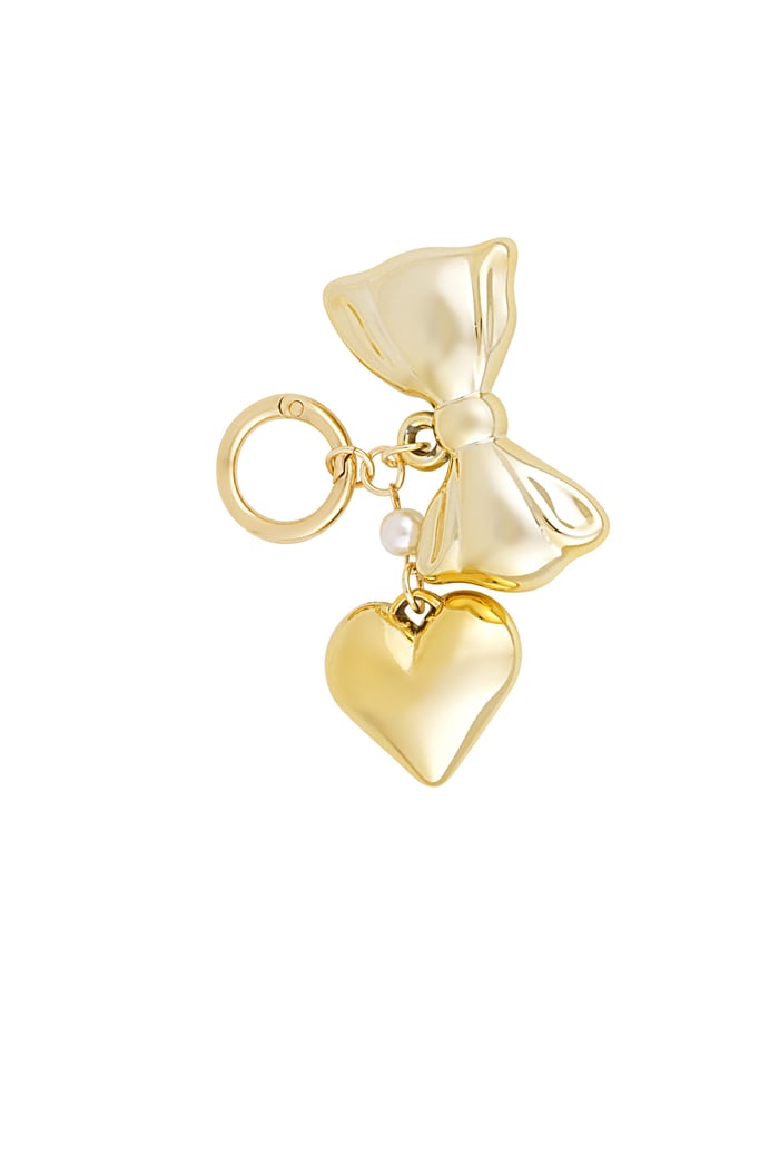 Bow pearl heart accessory