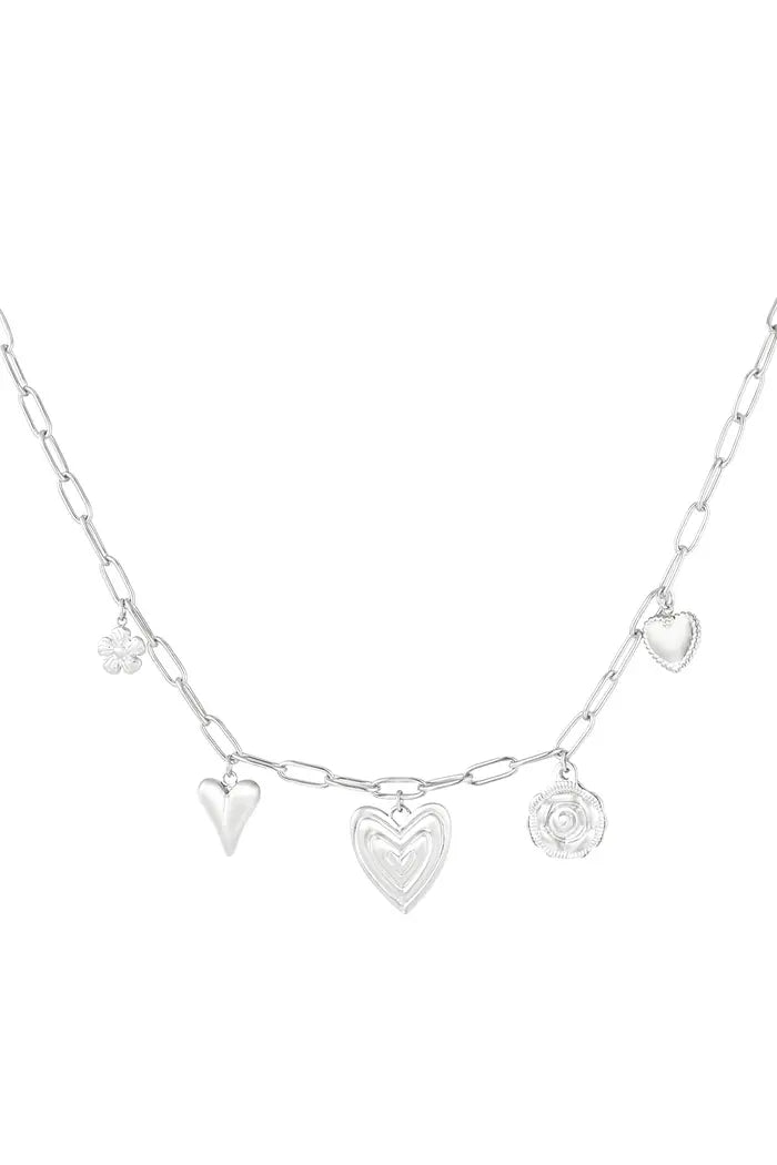 Heartfell charms necklace