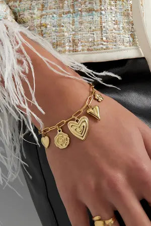 Heartfelt charms bracelet