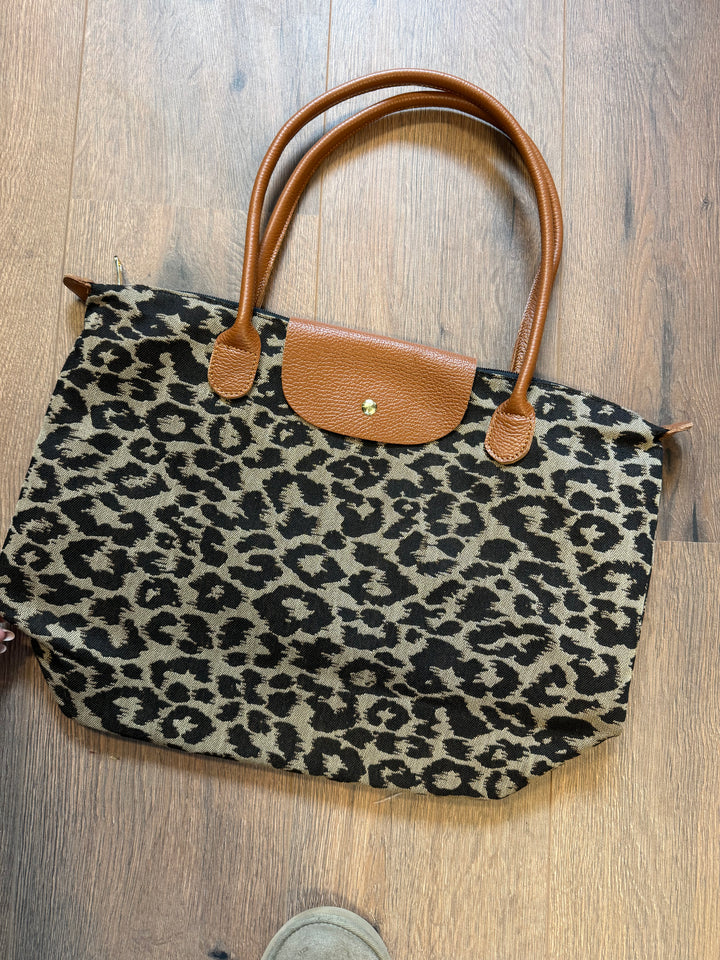 Stockholm leopard bag - brown