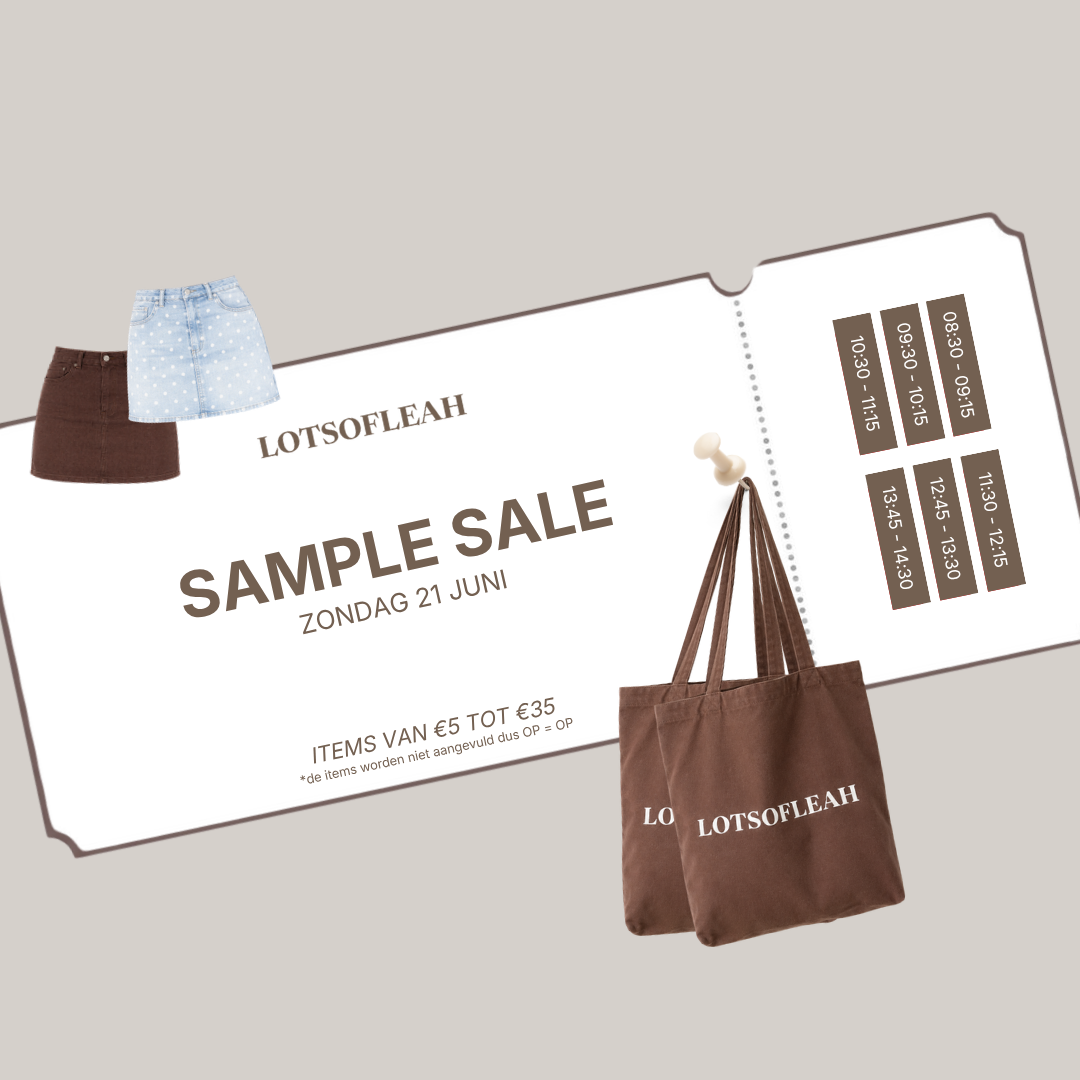 Sample Sale Tickets 21 juni