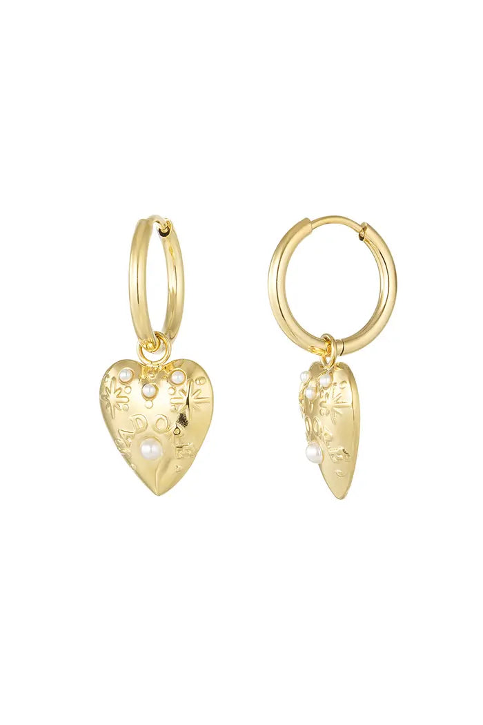 J’adore pearls earrings - gold