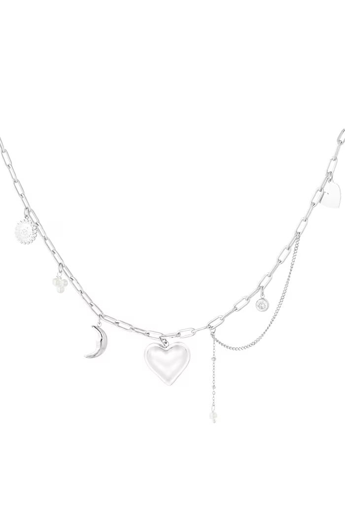 Amore more charm necklace