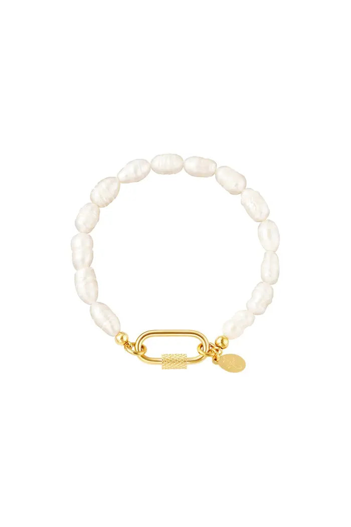 Pearl bracelet - gold