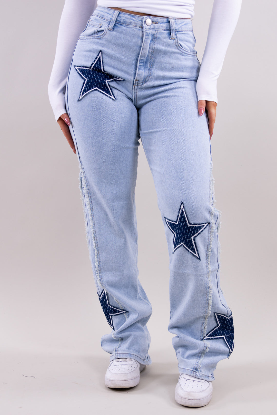 Star wide leg jeans - stretch