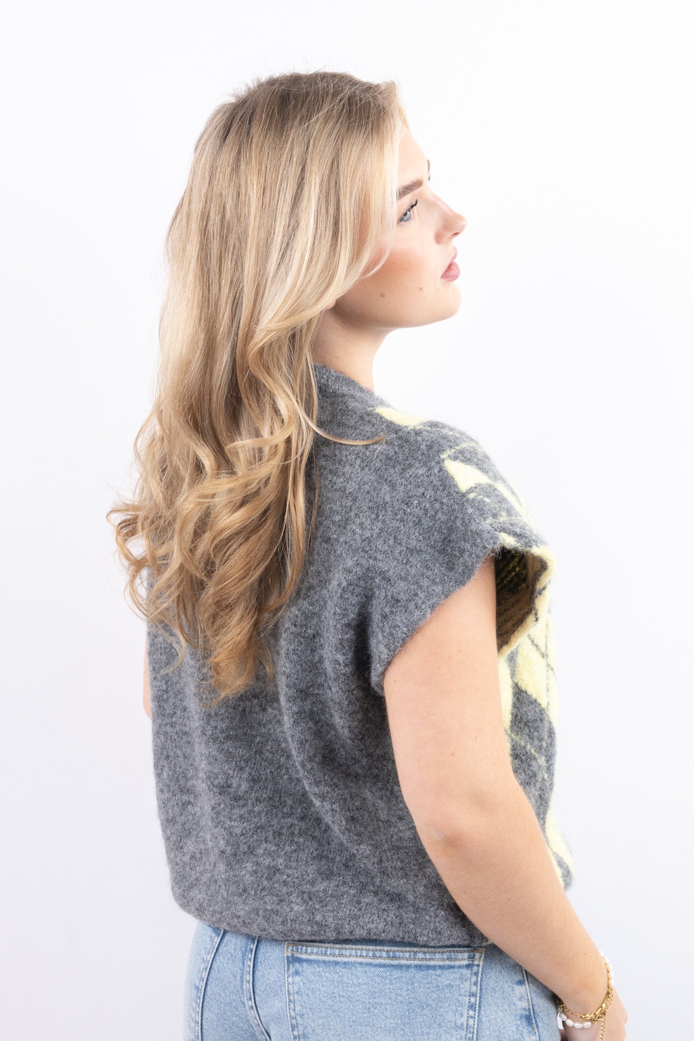 Statement Argyle Vest