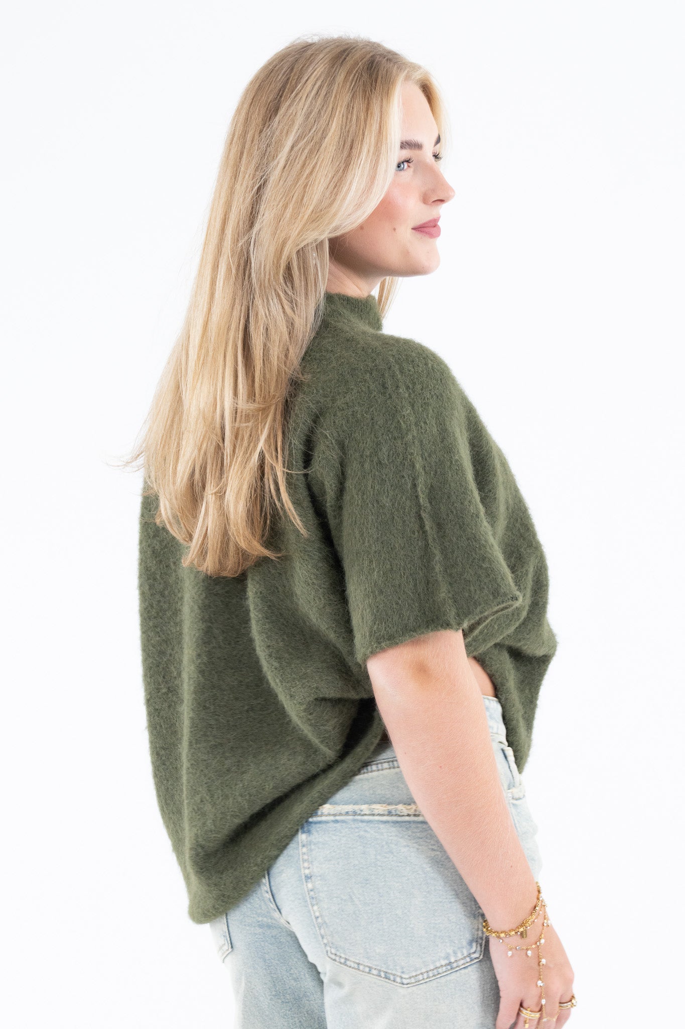 Cut Out Shoulder Knit