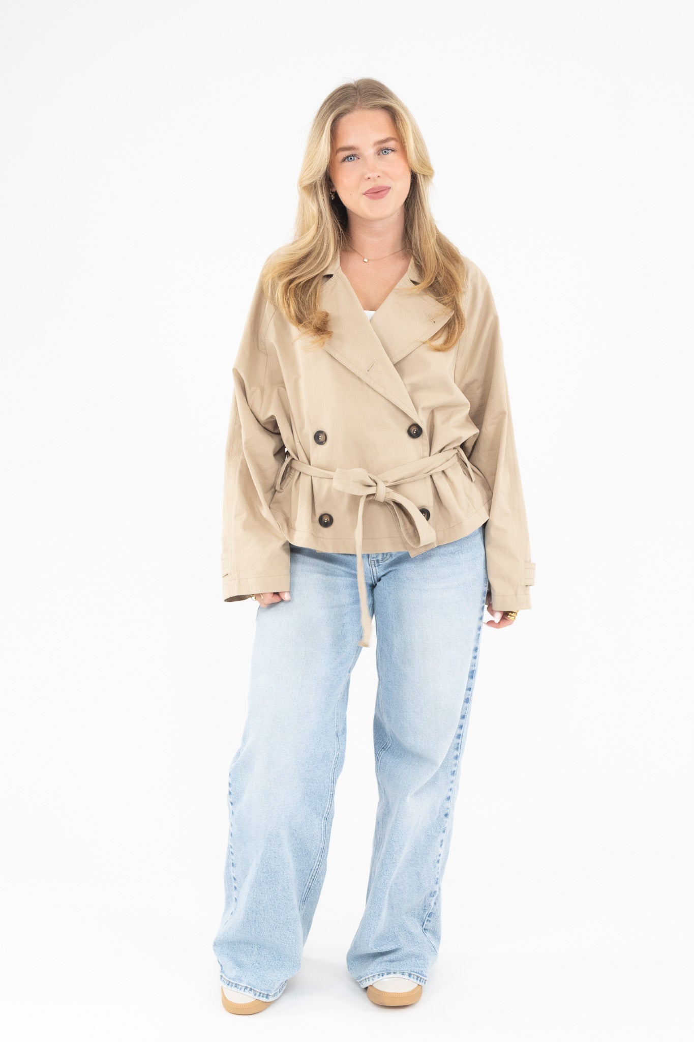 Tailored Belted Trench Jacket