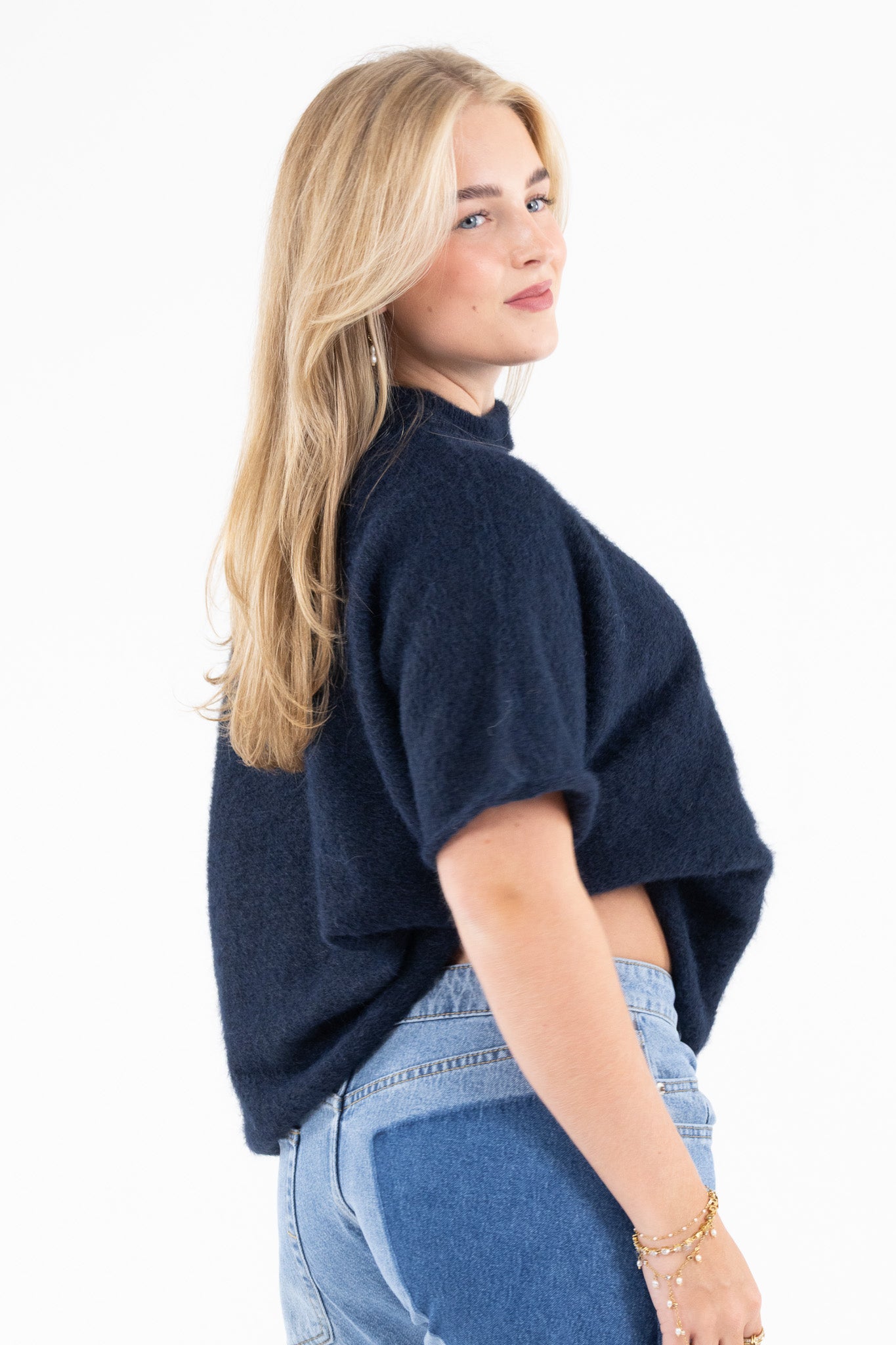 Cut Out Shoulder Knit