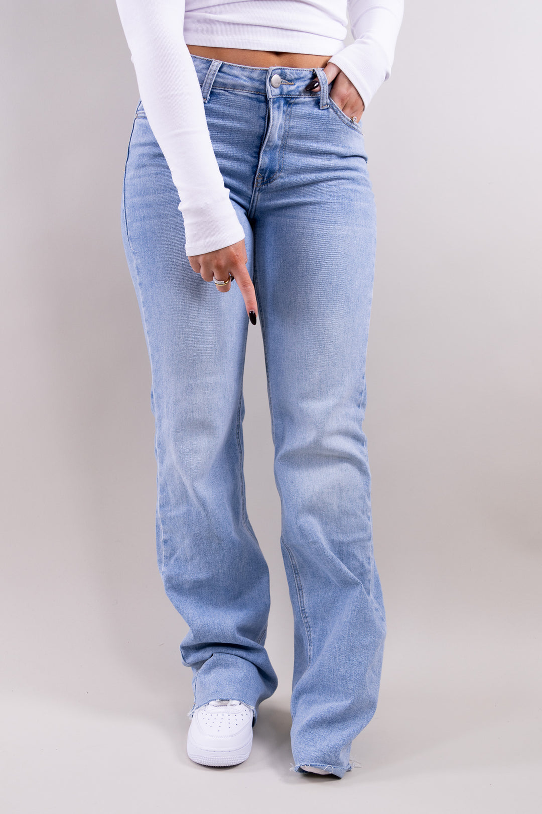 Lily mid waist jeans tall - stretch