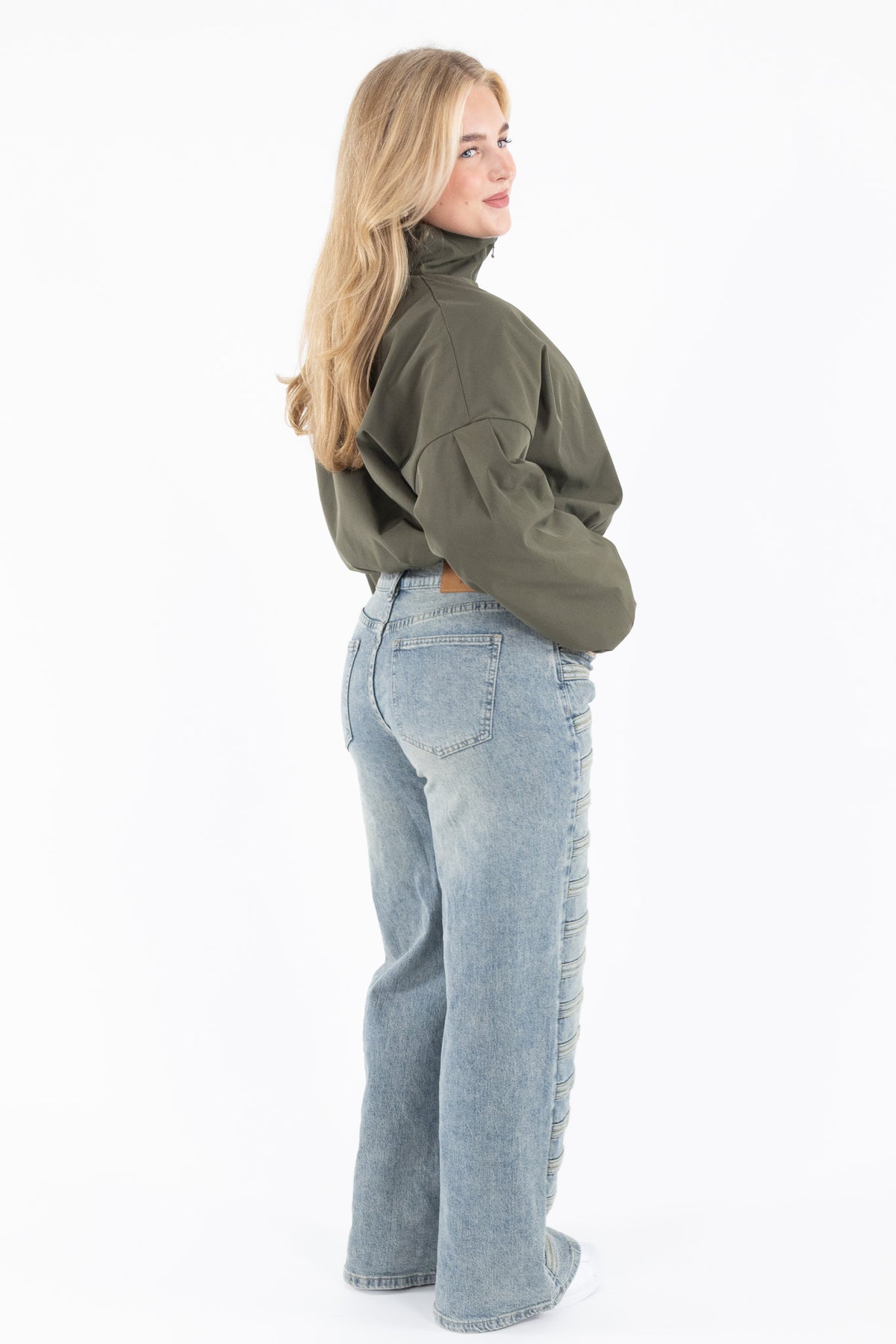 Cropped Balloon Jacket