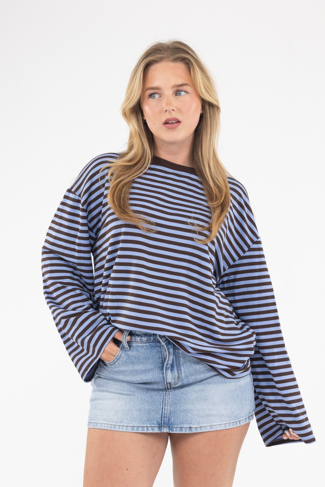 Long Sleeve Striped Tee
