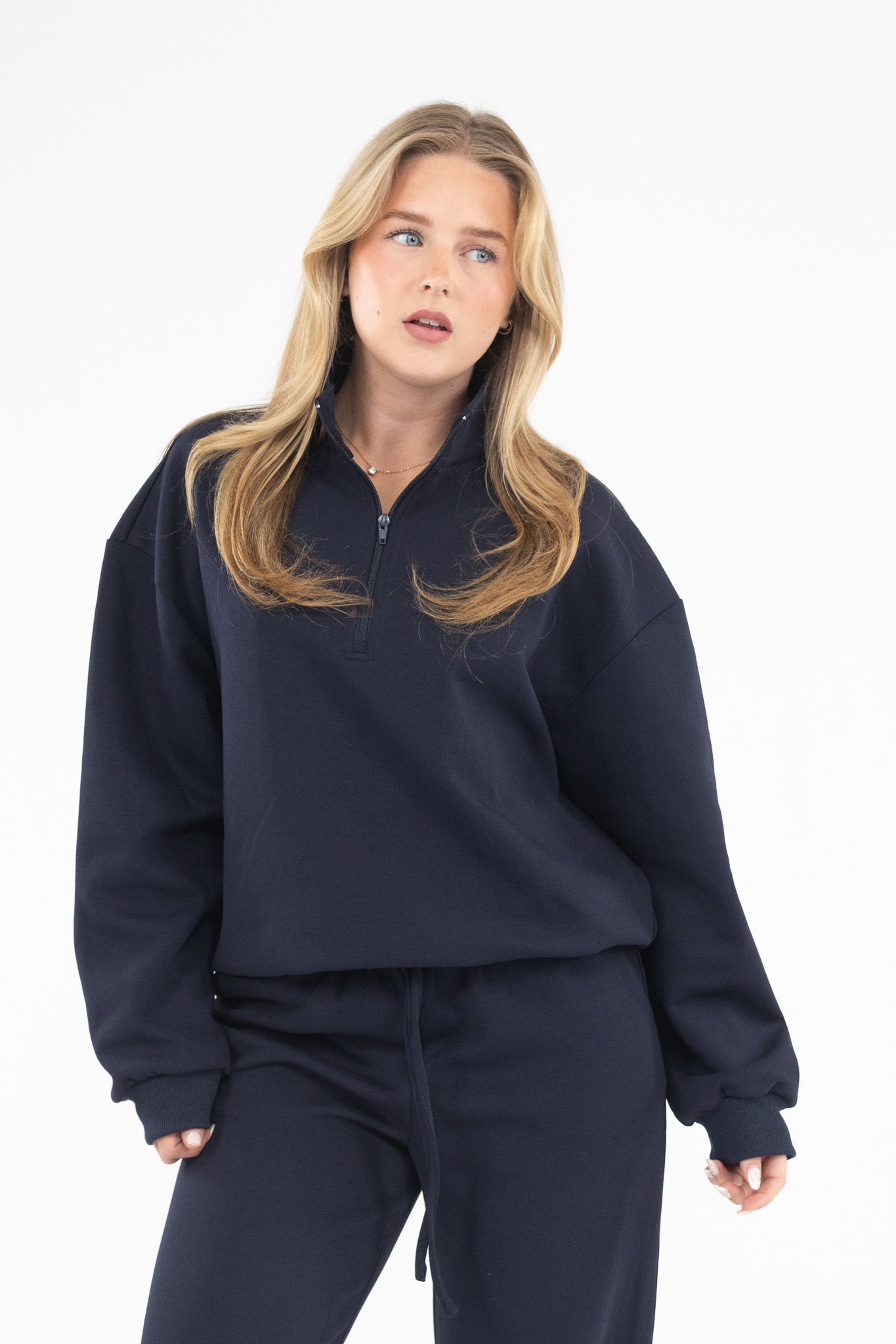 Oversized Half Zip Sweater