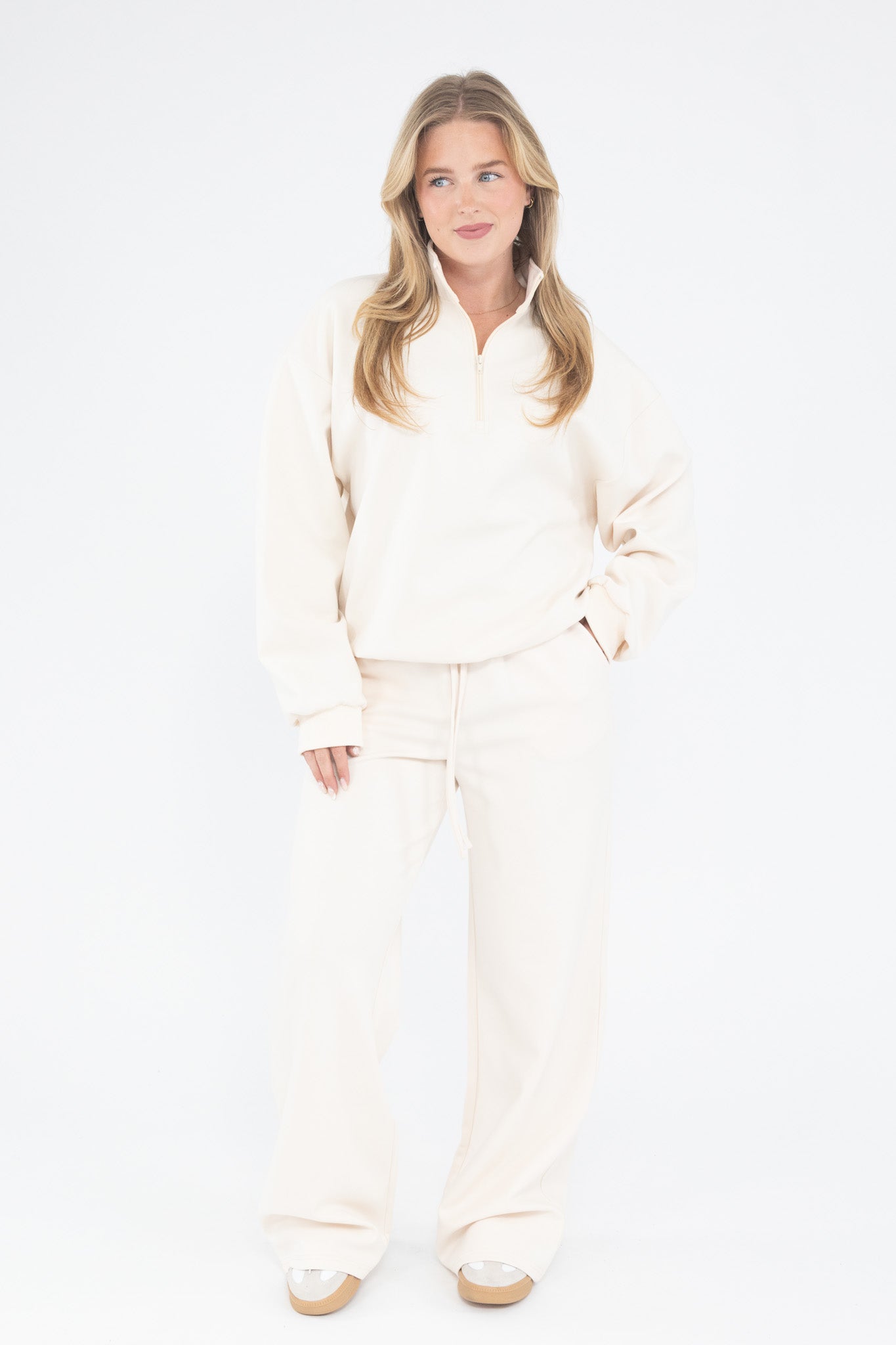 Oversized Half Zip Sweater